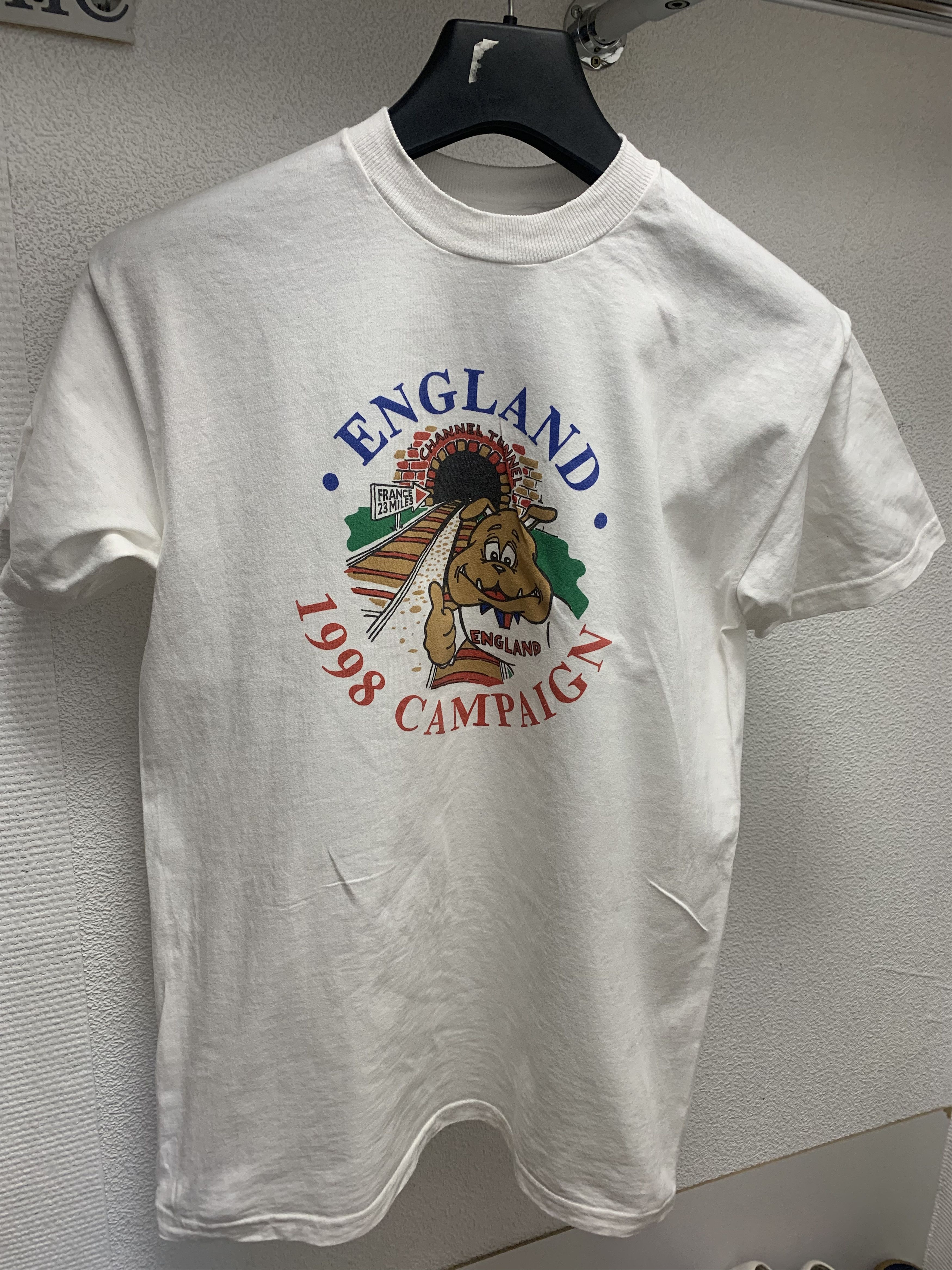 Vintage England 1998 campaign screen start vintage white t-shirt L Size US L / EU 52-54 / 3 - 1 Thumbnail