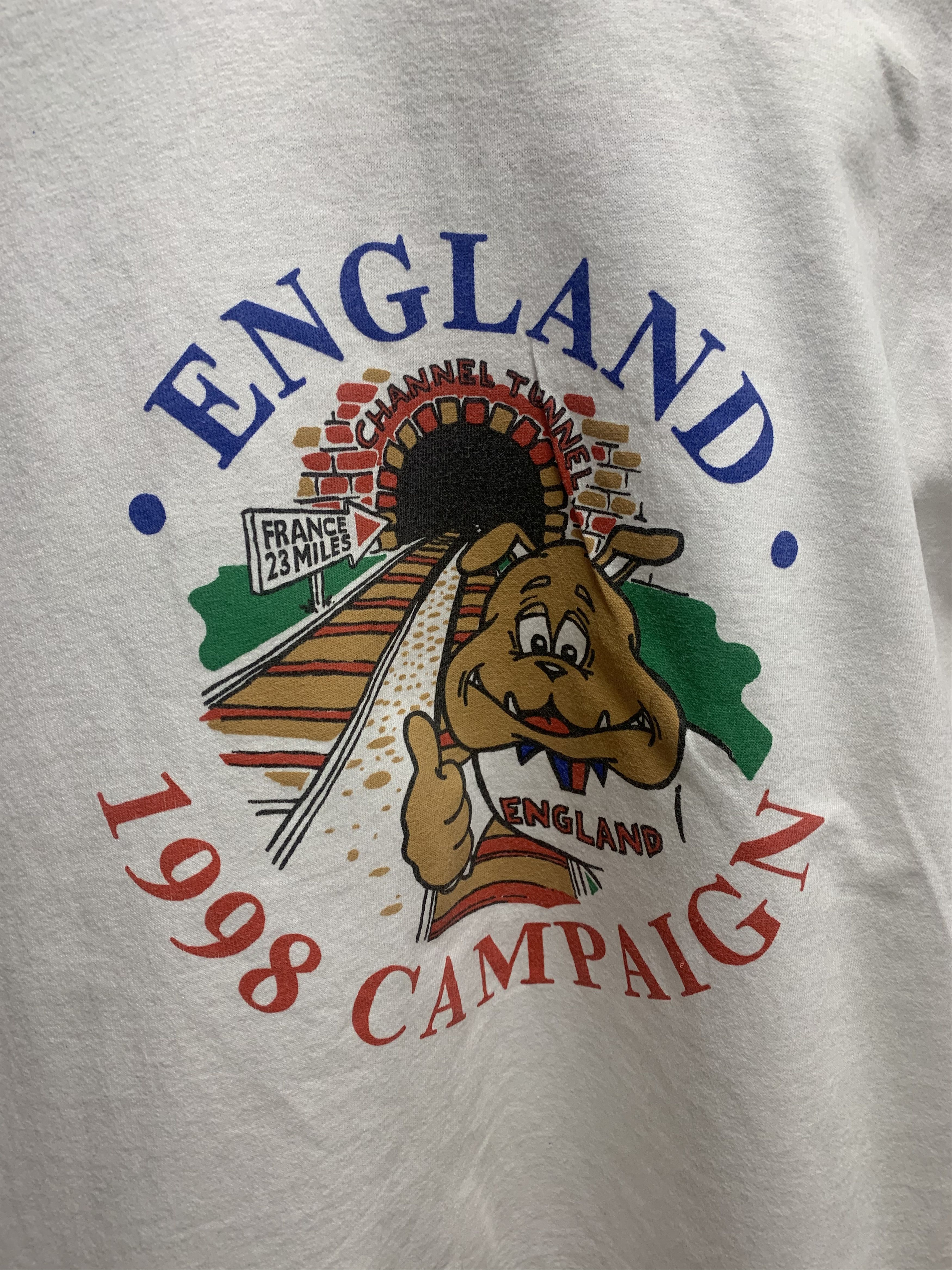 Vintage England 1998 campaign screen start vintage white t-shirt L Size US L / EU 52-54 / 3 - 2 Thumbnail
