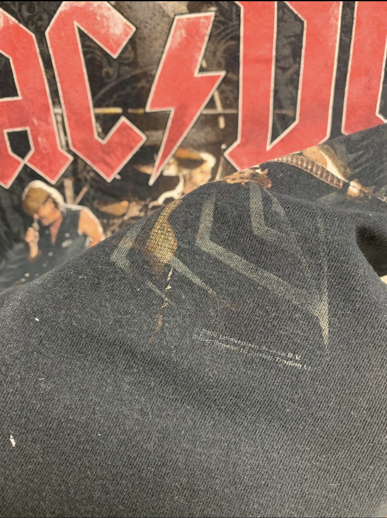 Band Tees AC/DC ACDC big logo starworld t-shirt M sz black 2009 Size US M / EU 48-50 / 2 - 2 Thumbnail