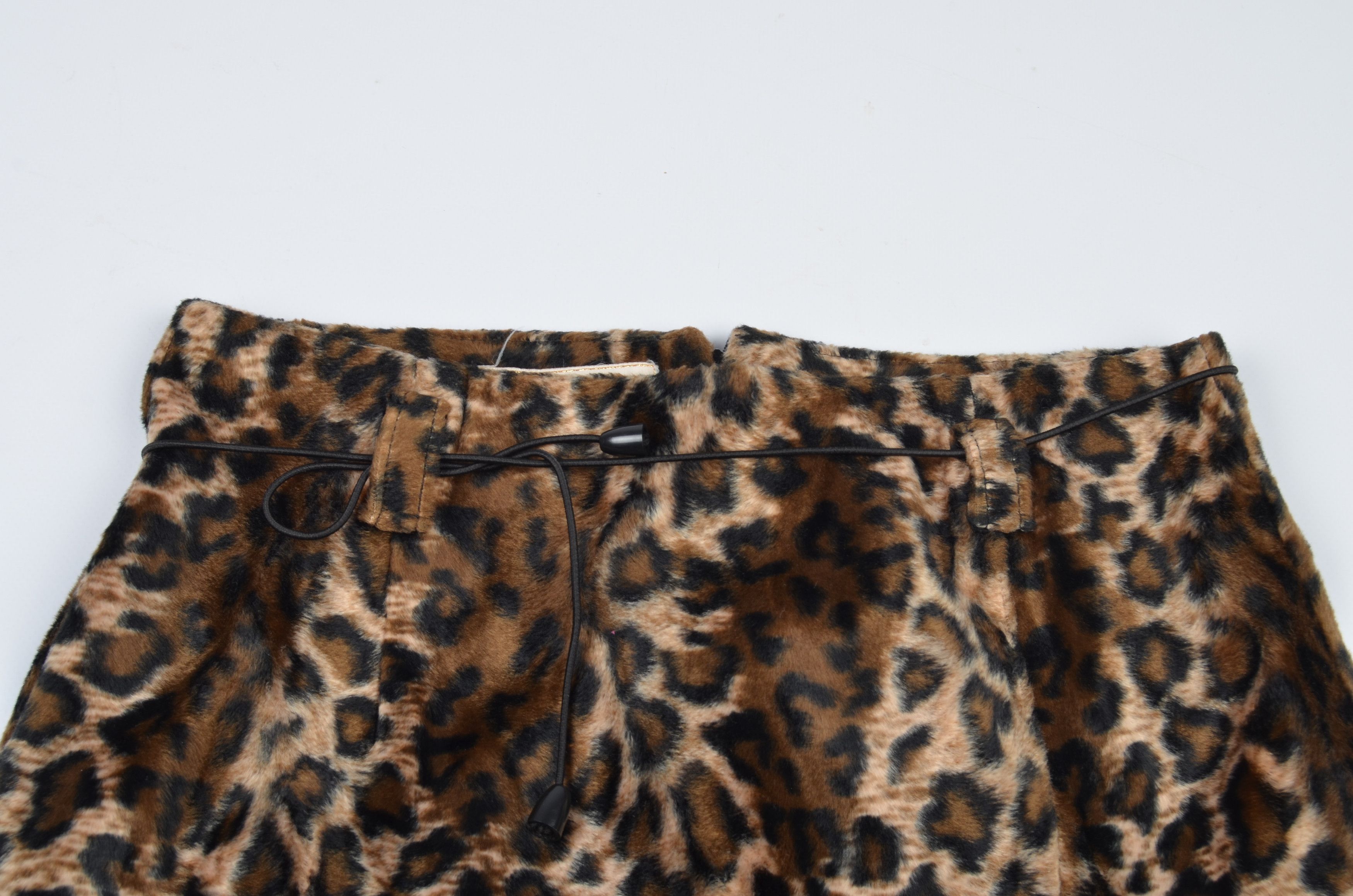Other Vintage Faux Fur Leopard Cheetah Midi Skirt Size 26" / US 2 / IT 38 - 5 Thumbnail