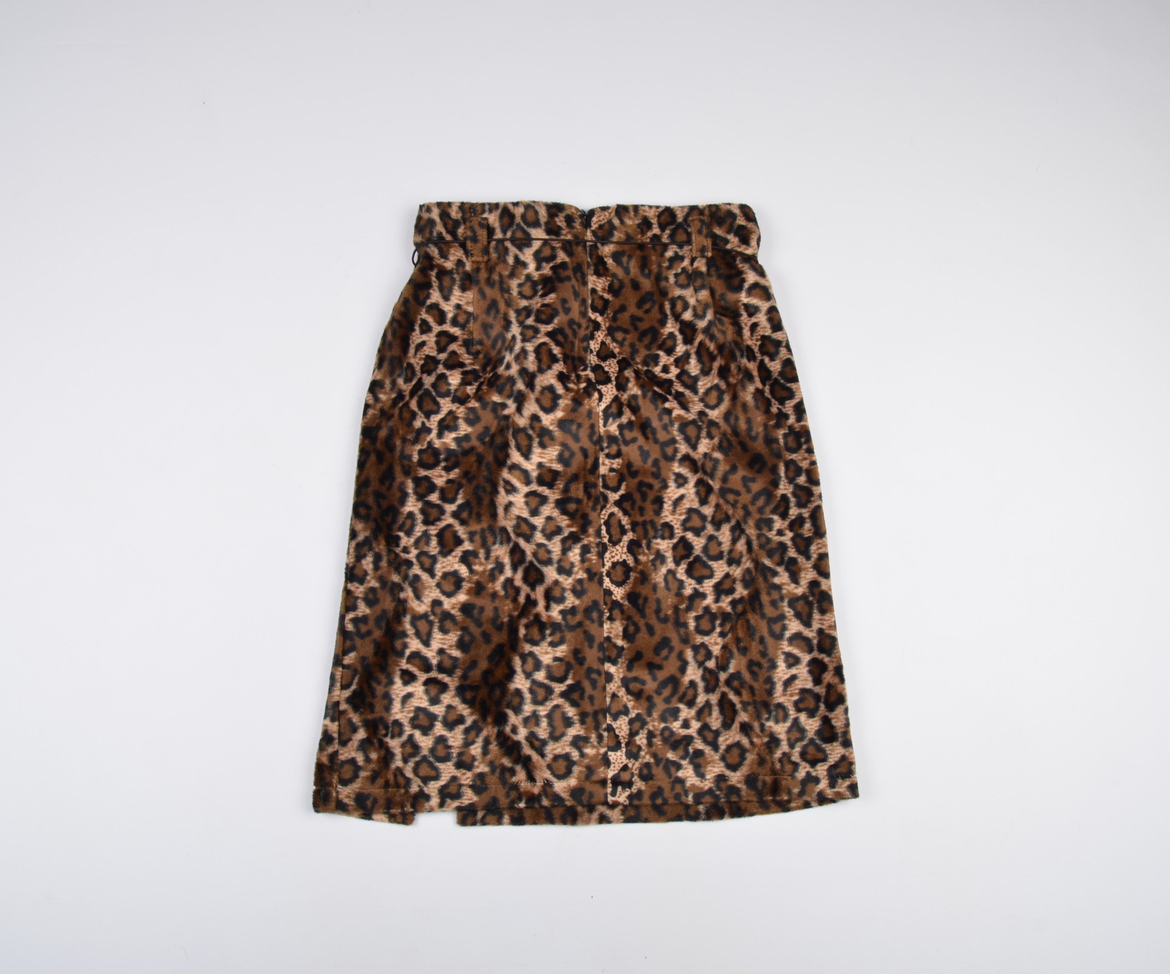 Other Vintage Faux Fur Leopard Cheetah Midi Skirt Size 26" / US 2 / IT 38 - 9 Thumbnail
