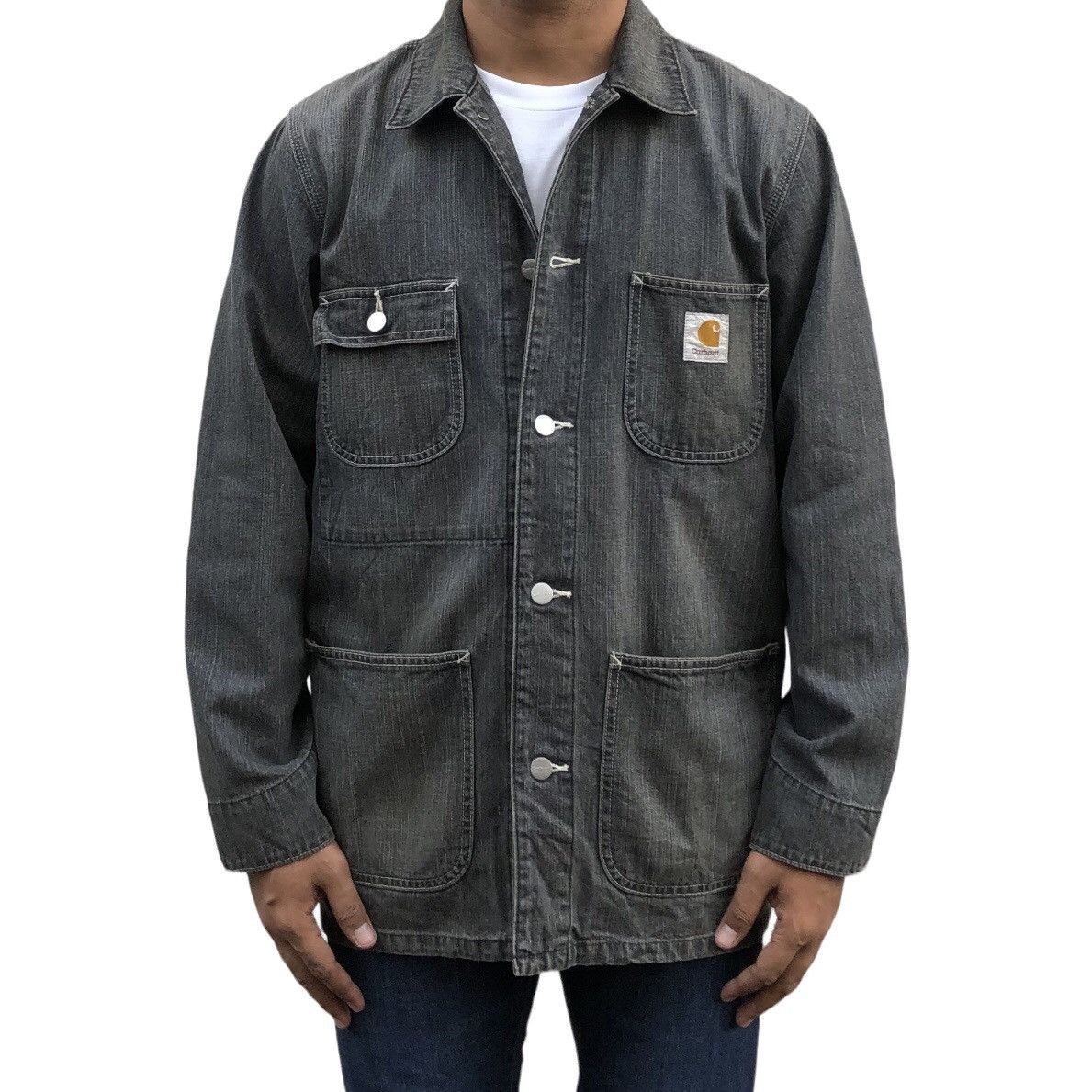 Carhartt Vintage Carhartt Chore Denim Jacket Size US M / EU 48-50 / 2 - 1 Thumbnail
