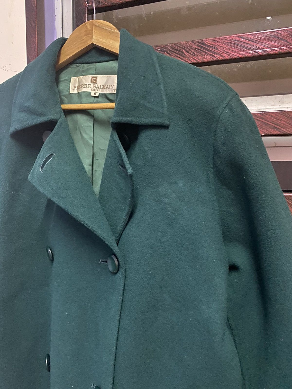Pierre Balmain Vintage PIERRE BALMAIN WOOL LONG JACKET Size US L / EU 52-54 / 3 - 2 Thumbnail