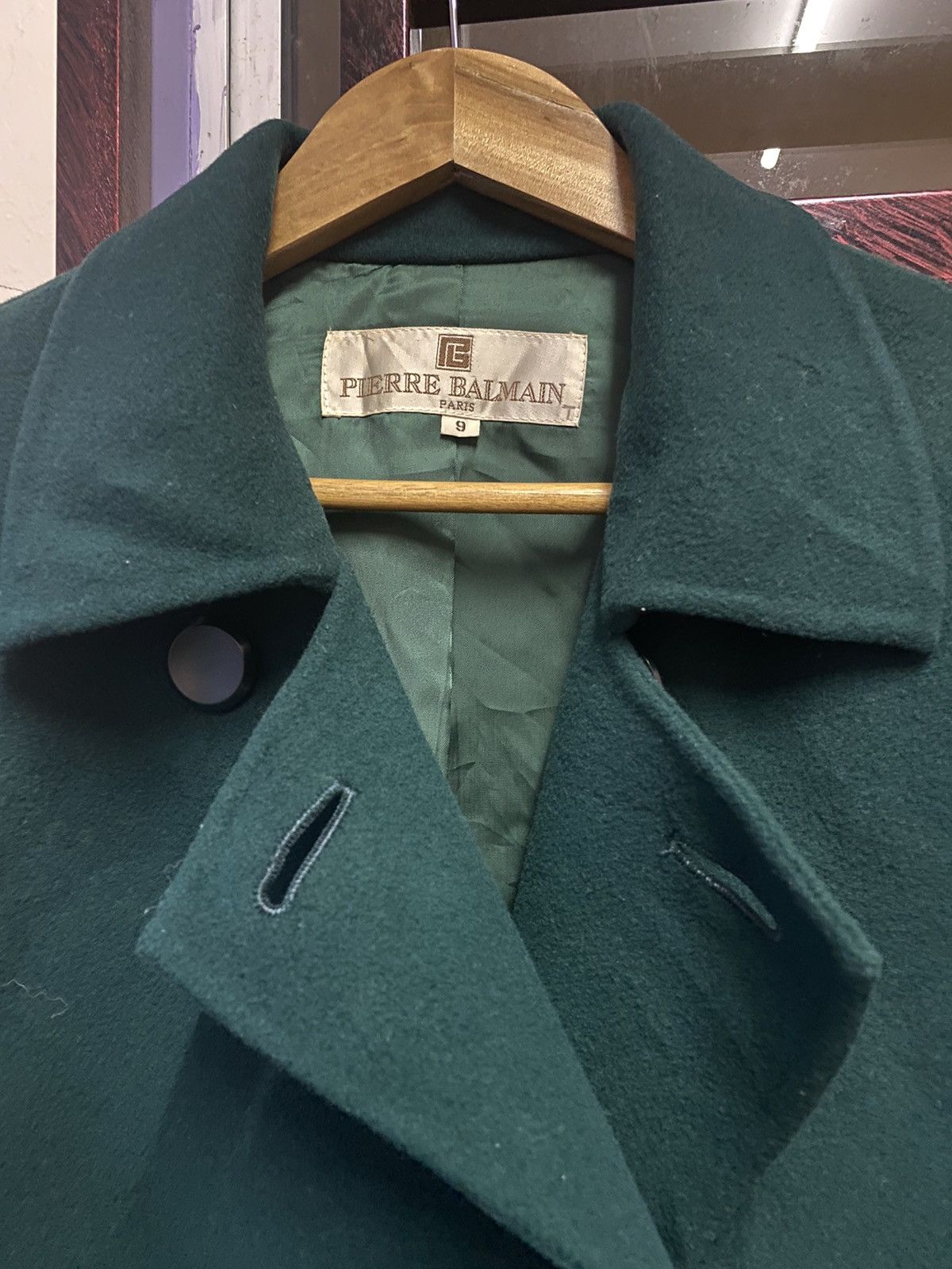 Pierre Balmain Vintage PIERRE BALMAIN WOOL LONG JACKET Size US L / EU 52-54 / 3 - 6 Thumbnail