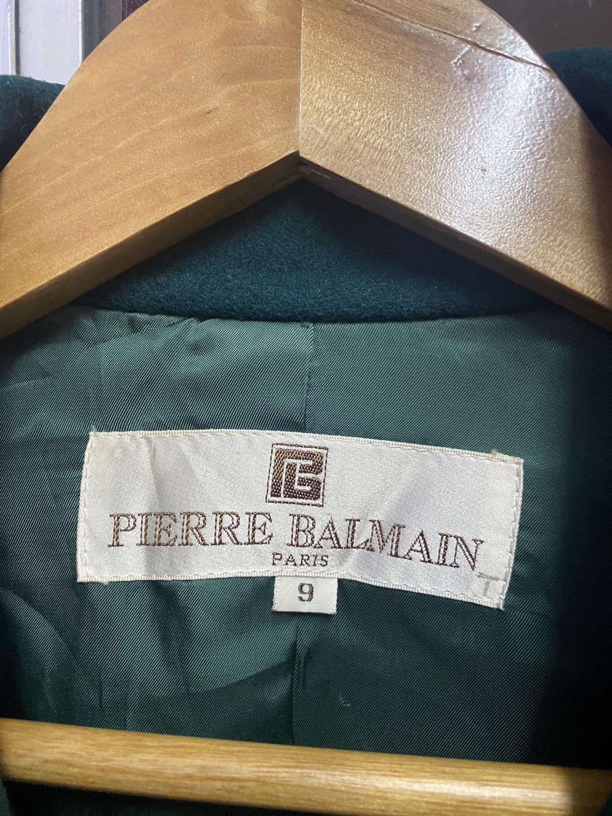 Pierre Balmain Vintage PIERRE BALMAIN WOOL LONG JACKET Size US L / EU 52-54 / 3 - 7 Thumbnail
