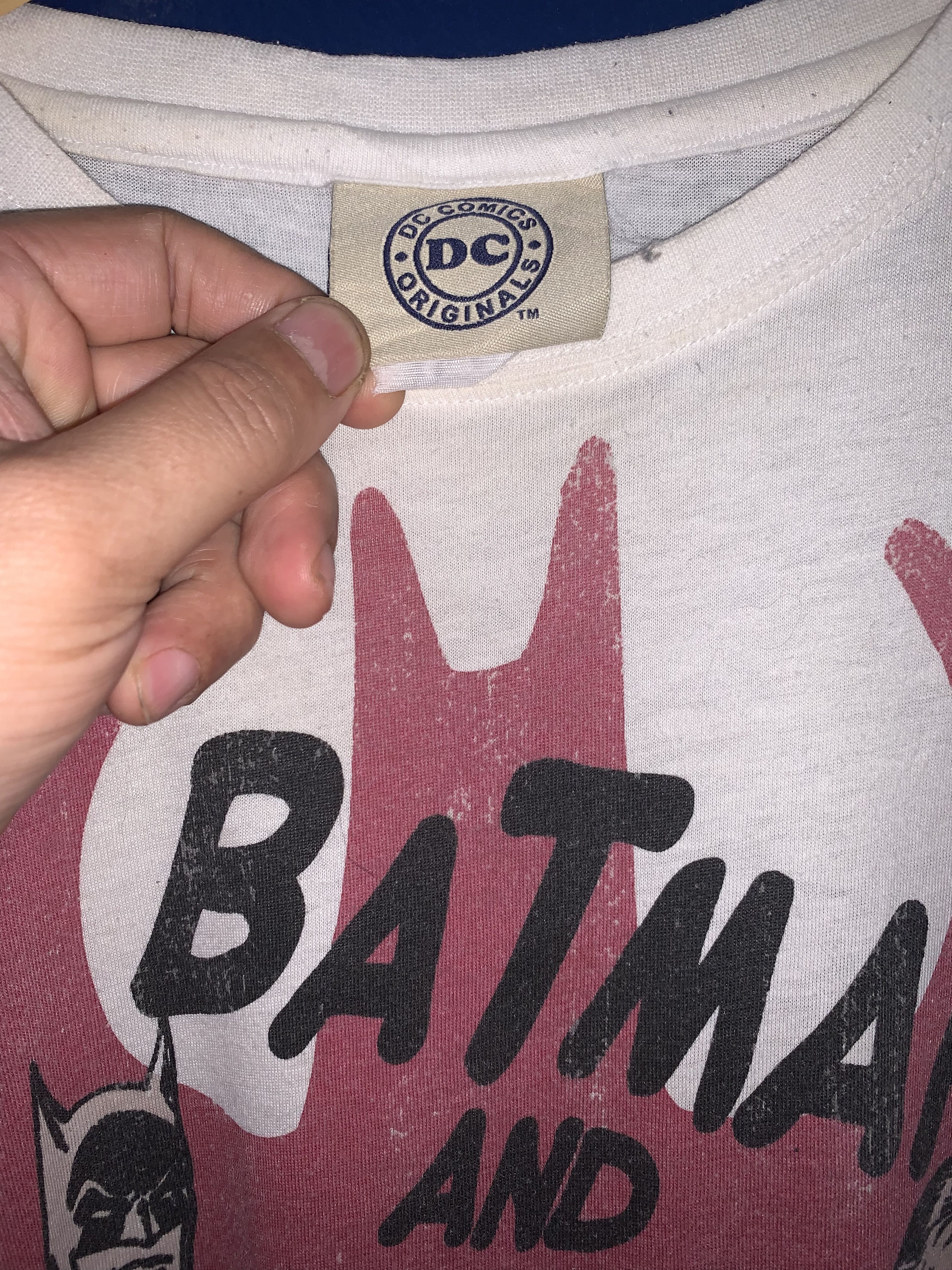 DC Comics Vintage Dc Comics BATMAN & ROBIN Big Print Tee Size US M / EU 48-50 / 2 - 2 Thumbnail