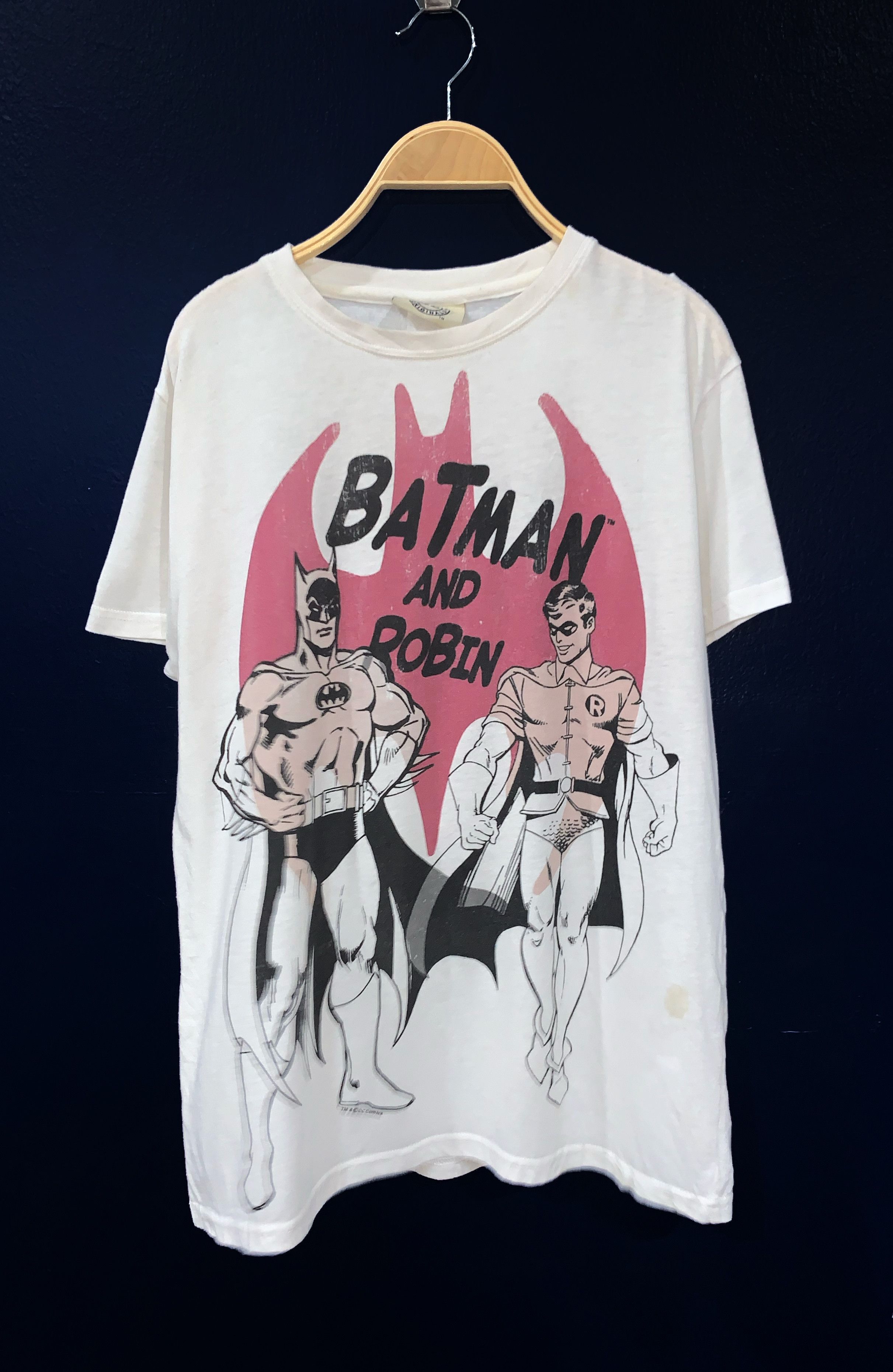 DC Comics Vintage Dc Comics BATMAN & ROBIN Big Print Tee Size US M / EU 48-50 / 2 - 1 Thumbnail