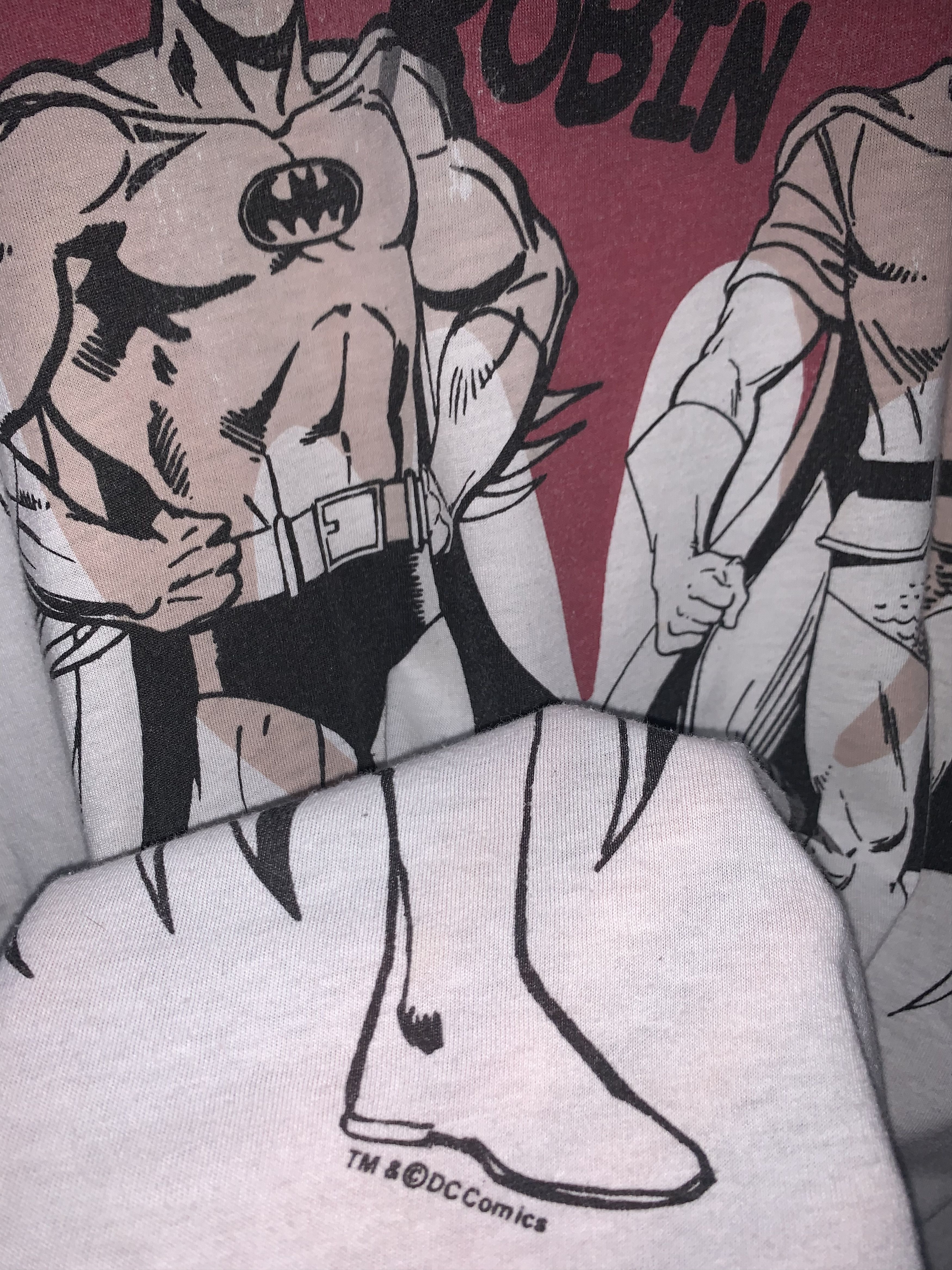 DC Comics Vintage Dc Comics BATMAN & ROBIN Big Print Tee Size US M / EU 48-50 / 2 - 4 Thumbnail