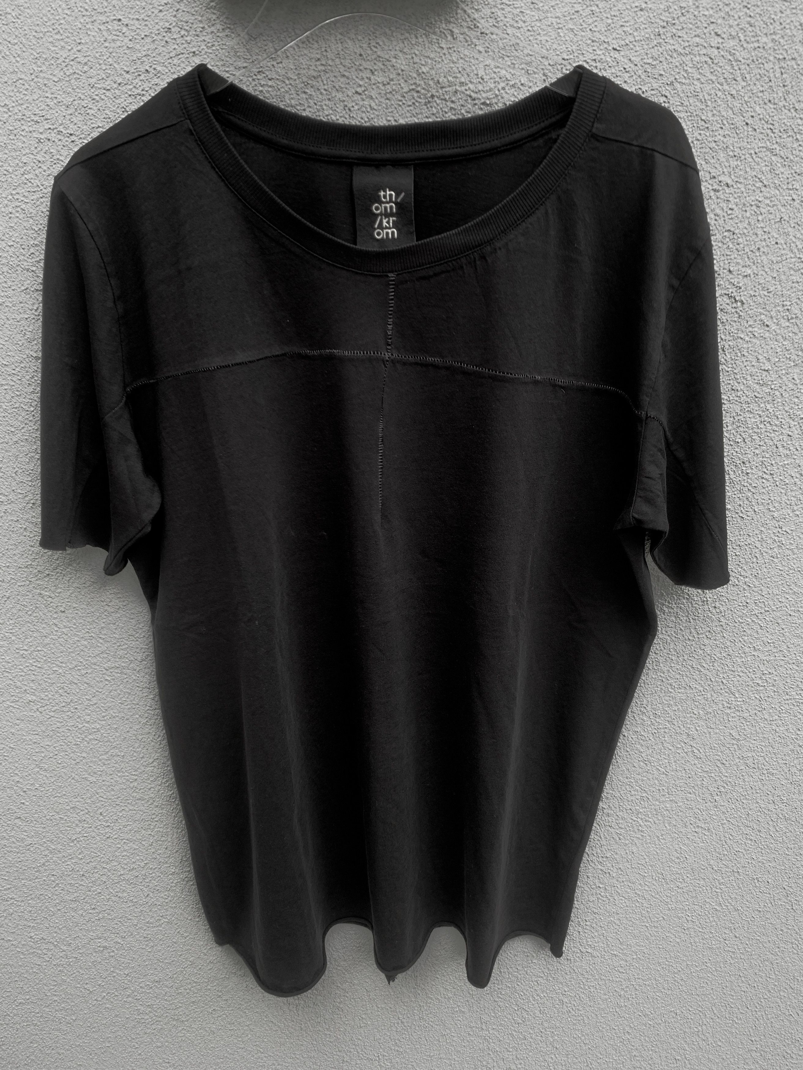 image of Thom Krom Black Fine Cotton Tshirt S, Men's (Size Small)