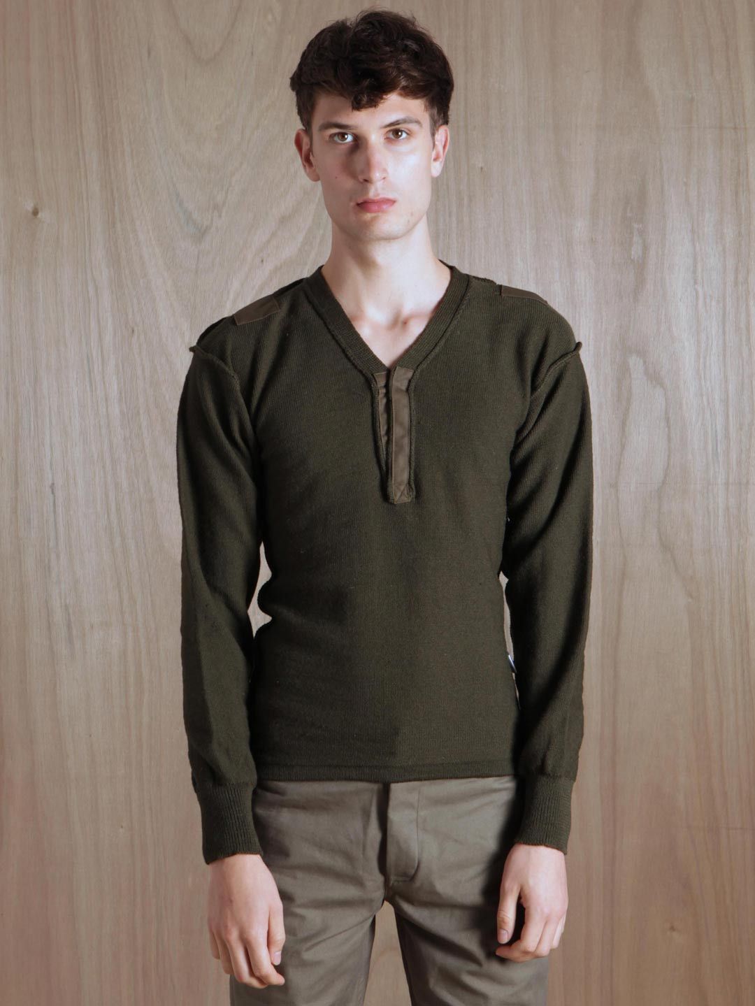 Nigel Cabourn reversible army sweater Sz.44 Size US S / EU 44-46 / 1 - 1 Thumbnail