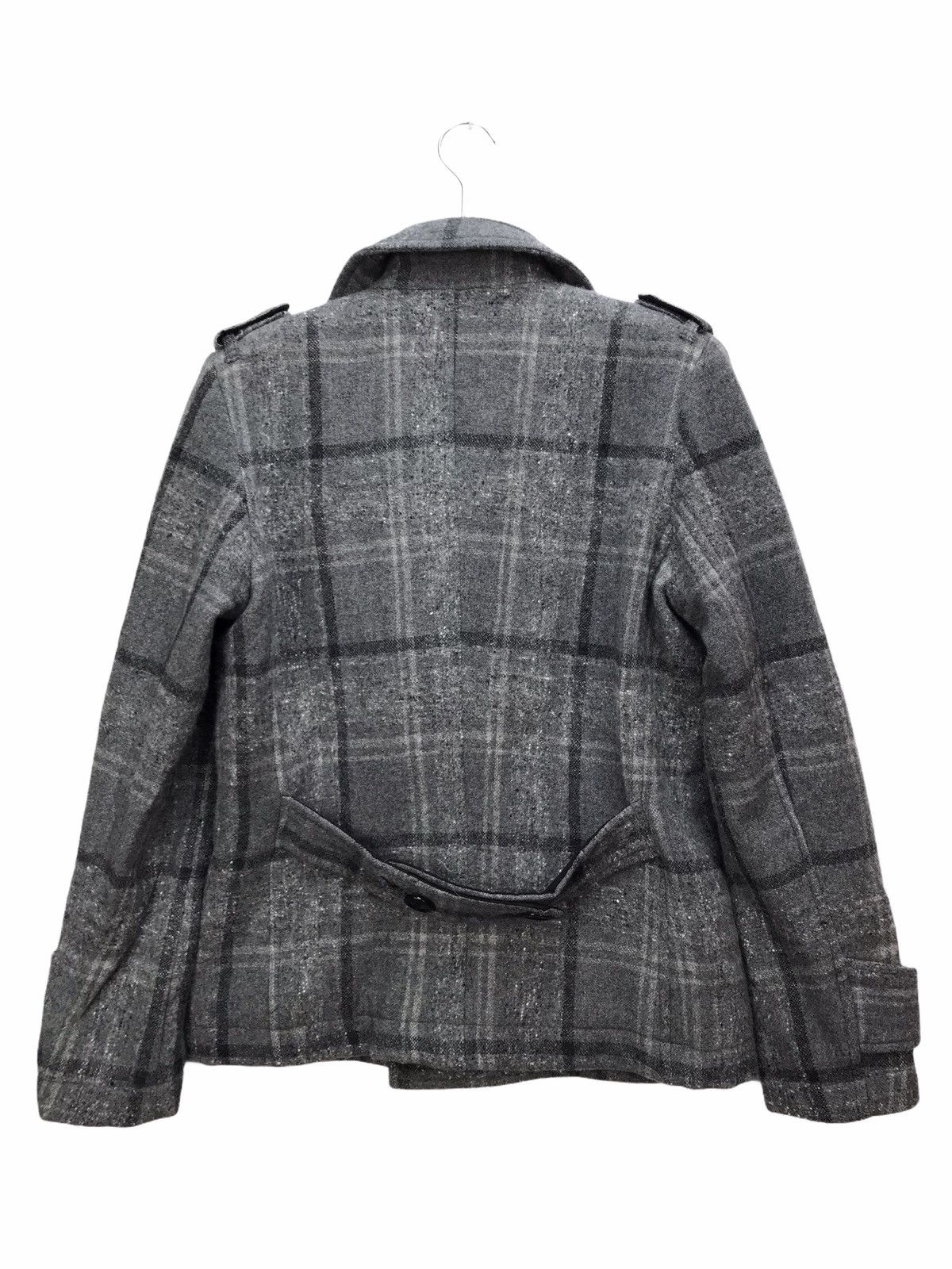 Designer Lui’s Nova Check Rare Design Pea Coat Size US M / EU 48-50 / 2 - 2 Thumbnail