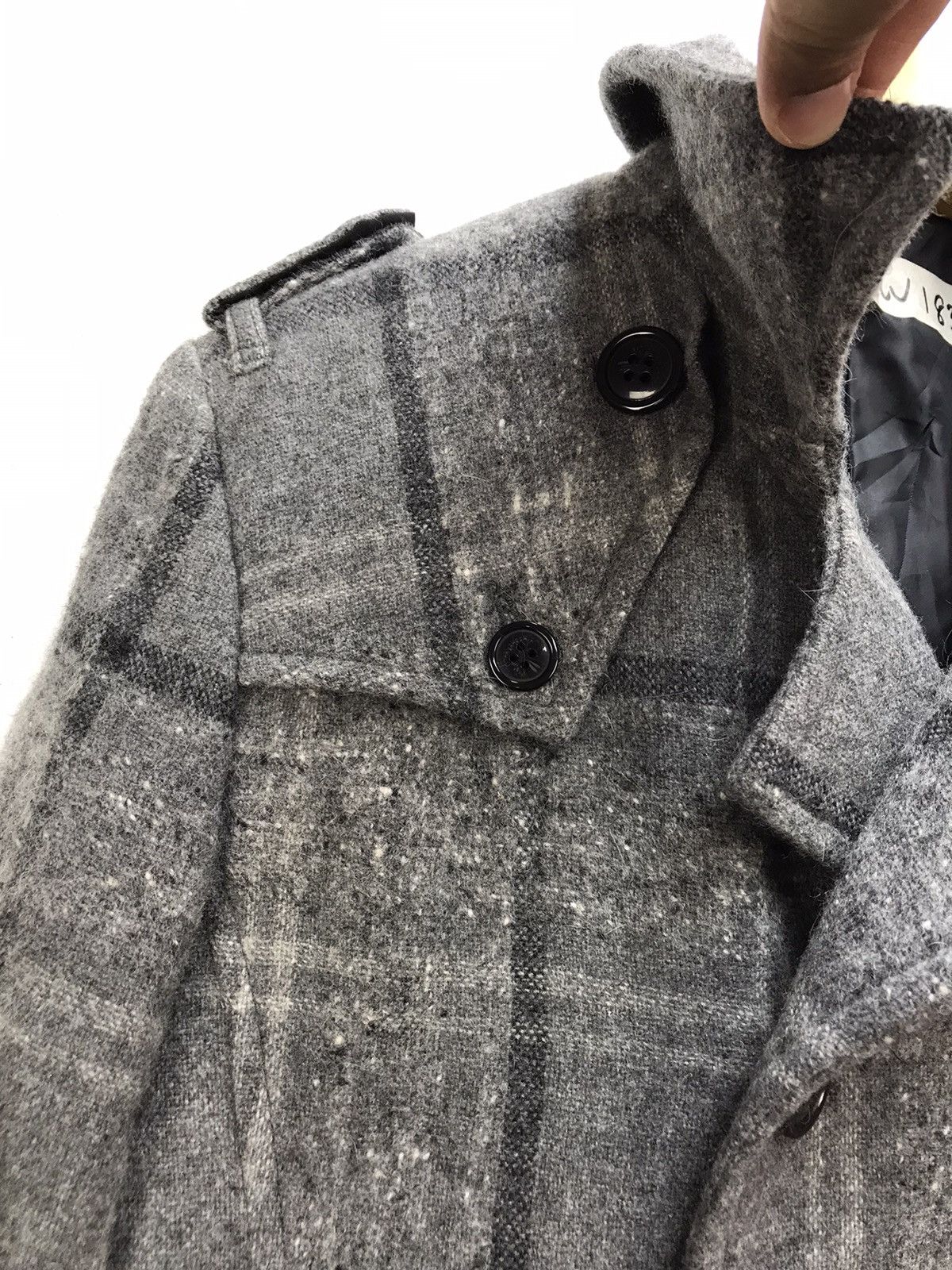 Designer Lui’s Nova Check Rare Design Pea Coat Size US M / EU 48-50 / 2 - 4 Thumbnail