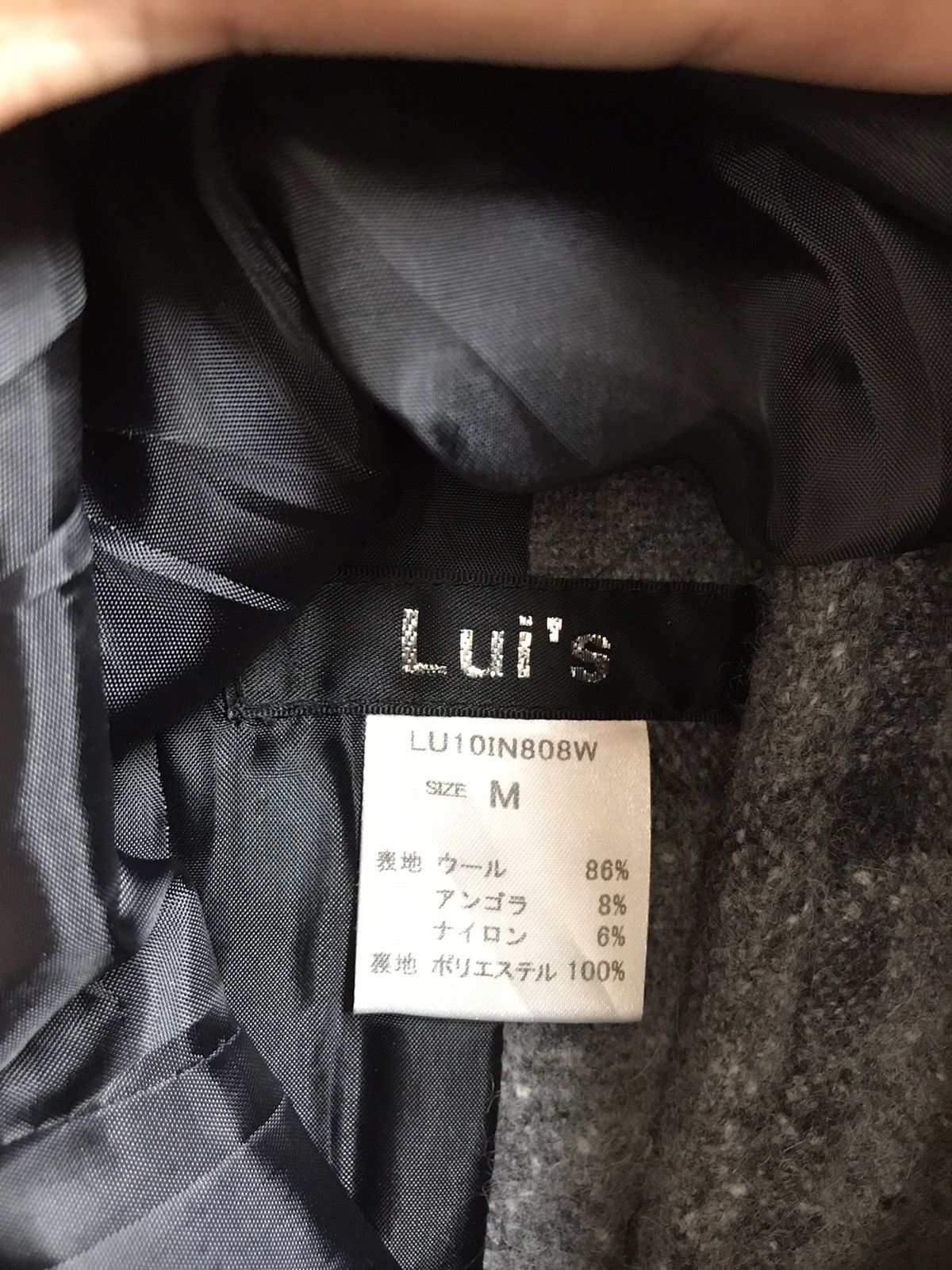 Designer Lui’s Nova Check Rare Design Pea Coat Size US M / EU 48-50 / 2 - 7 Thumbnail