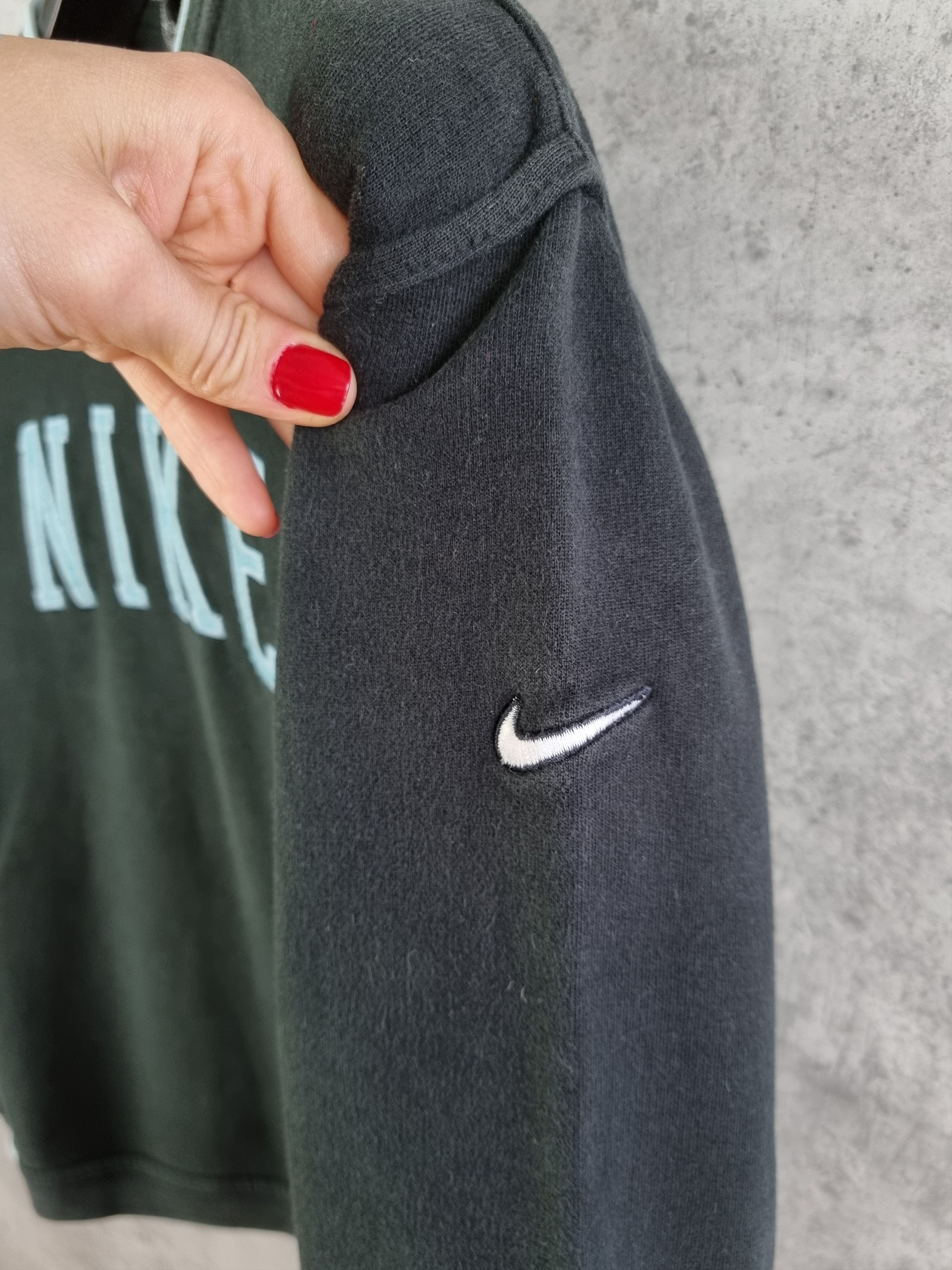 Nike × Vintage NIKE Rare Size 90s Spell Out Logo Distressed Sweatshirt Size S / US 4 / IT 40 - 9 Thumbnail