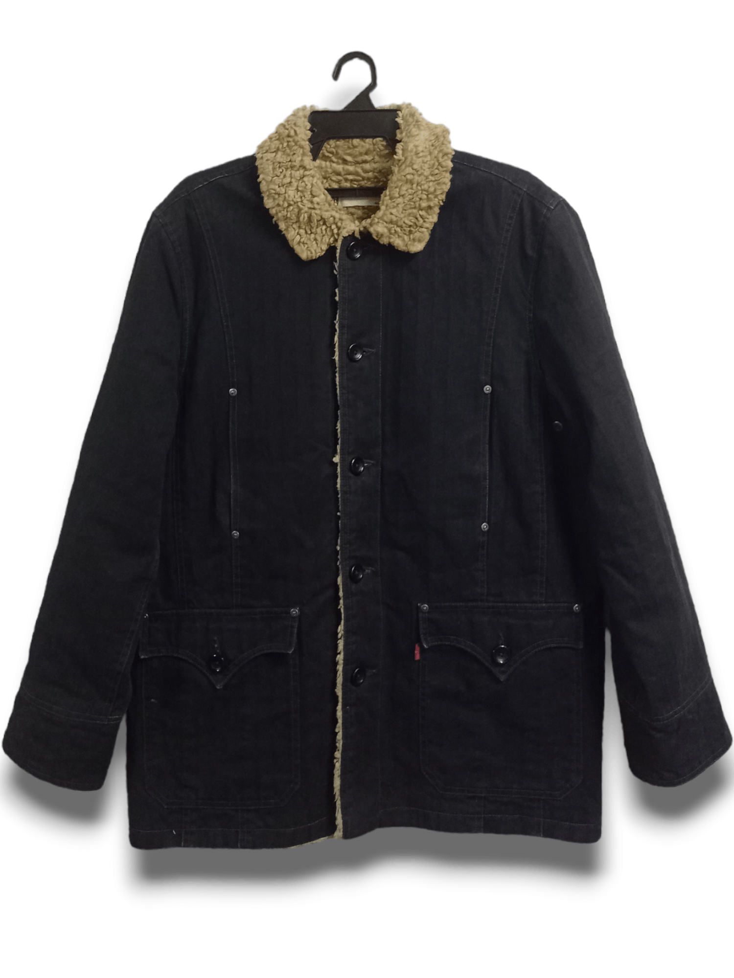 Vintage Vintage Levis Multi Pocket Denim Jacket Lined Sherpa | Grailed