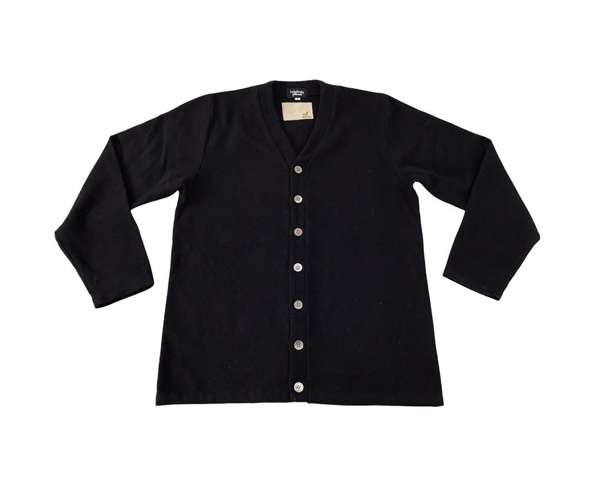 image of Grailed Lazy Hazy Planet Cardigan Jumper Designer Button Style in Black, Men's (Size Large)