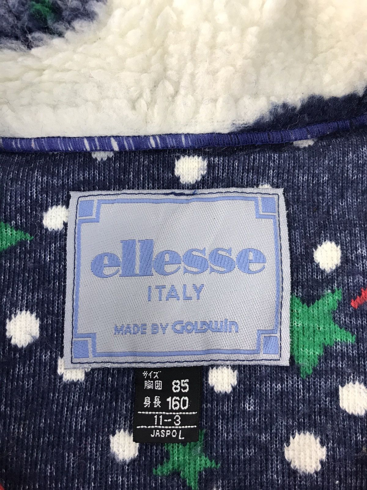 Ellesse × Vintage Ellesse Italy Goldwin Fluffy Wool Fleece Cityscape Design Size US XL / EU 56 / 4 - 4 Thumbnail