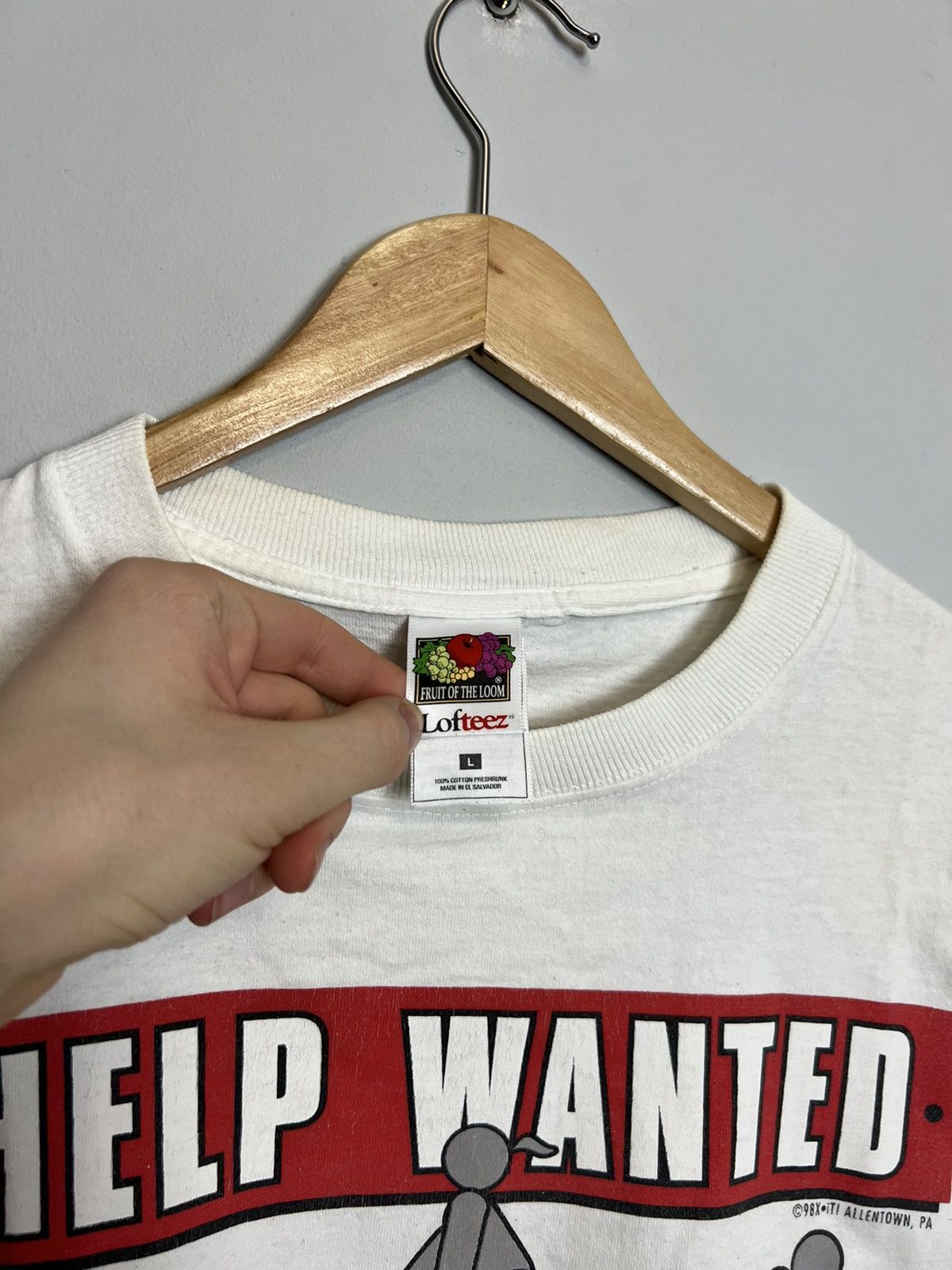 Seditionaries × Vintage 90s Porn Star Help Wanted Sex Positions Kama Sutra Humor Tee Size US L / EU 52-54 / 3 - 3 Thumbnail
