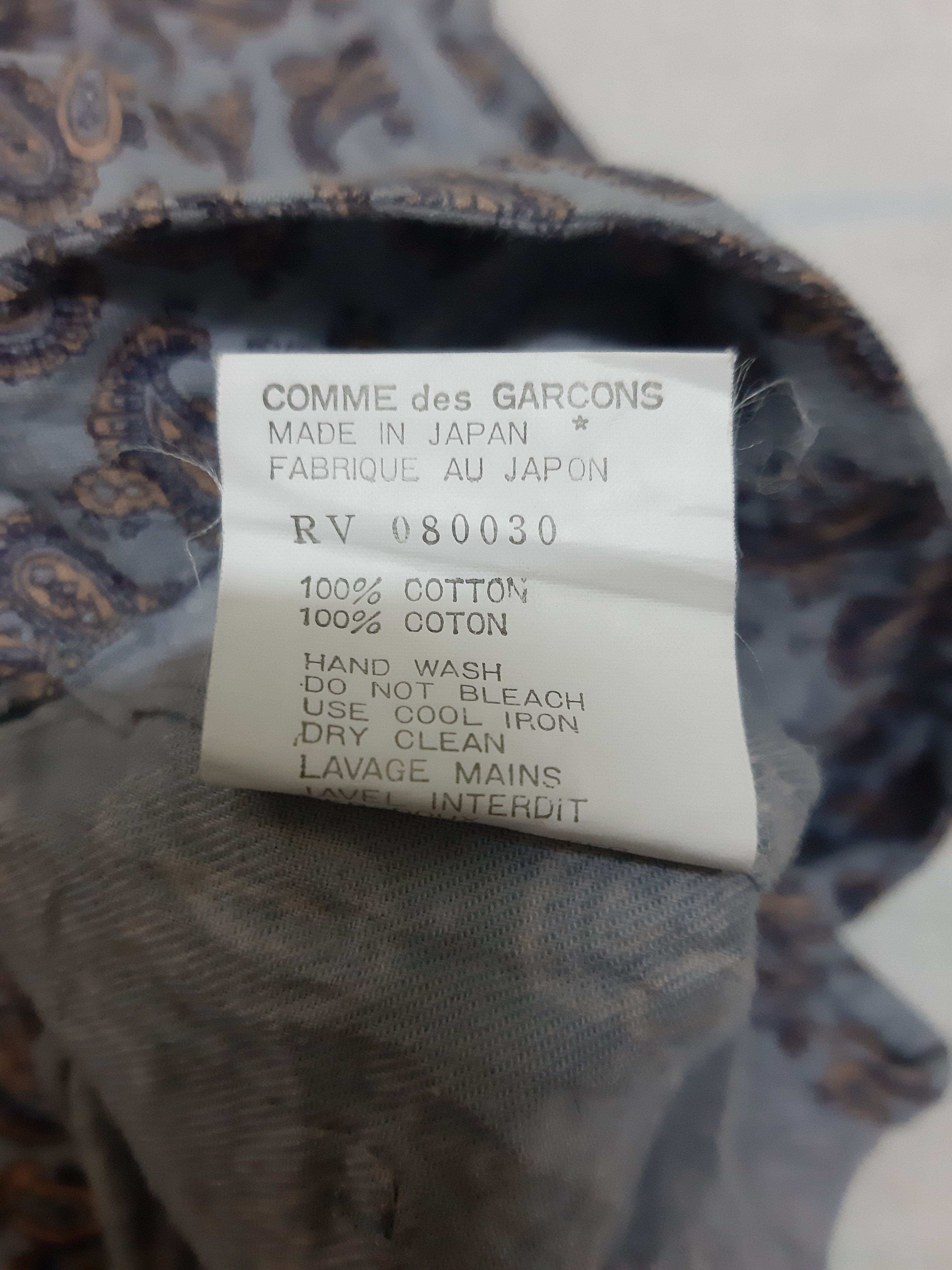 Comme des Garcons Homme Plus True Vintage Commes Des Garcons Paisley Vest Size 34R - 7 Thumbnail