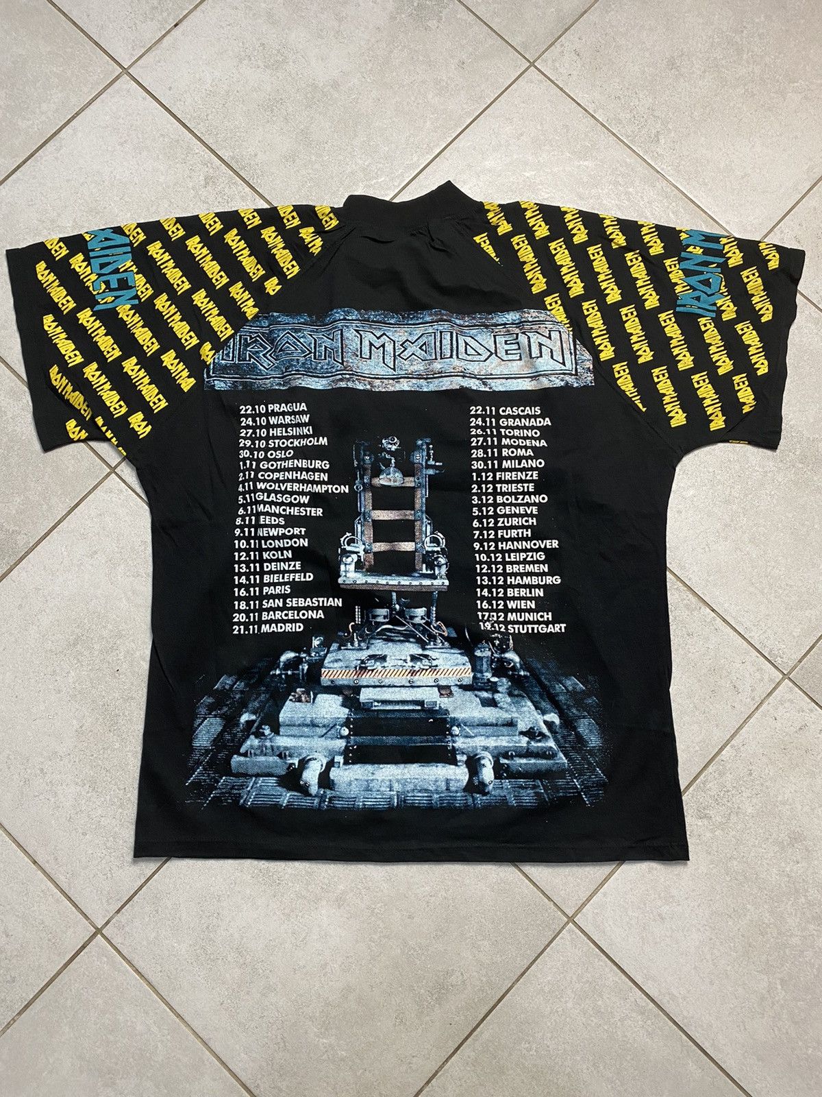 Band Tees Vintage 1995 Iron Maiden X Factor Rock Band Promo Empire Tee Size US XL / EU 56 / 4 - 2 Thumbnail