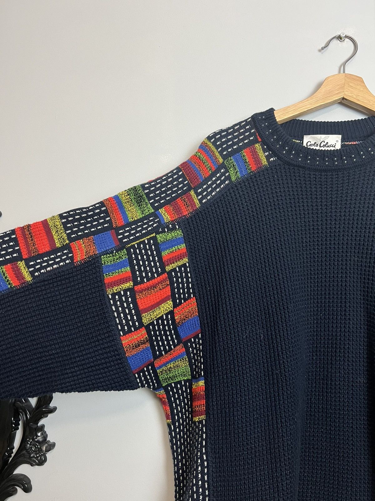 Carlo Colucci Carlo Colucci Vintage Y2k Sweater Knit Rare Streetwear Boxy Size US XL / EU 56 / 4 - 3 Thumbnail