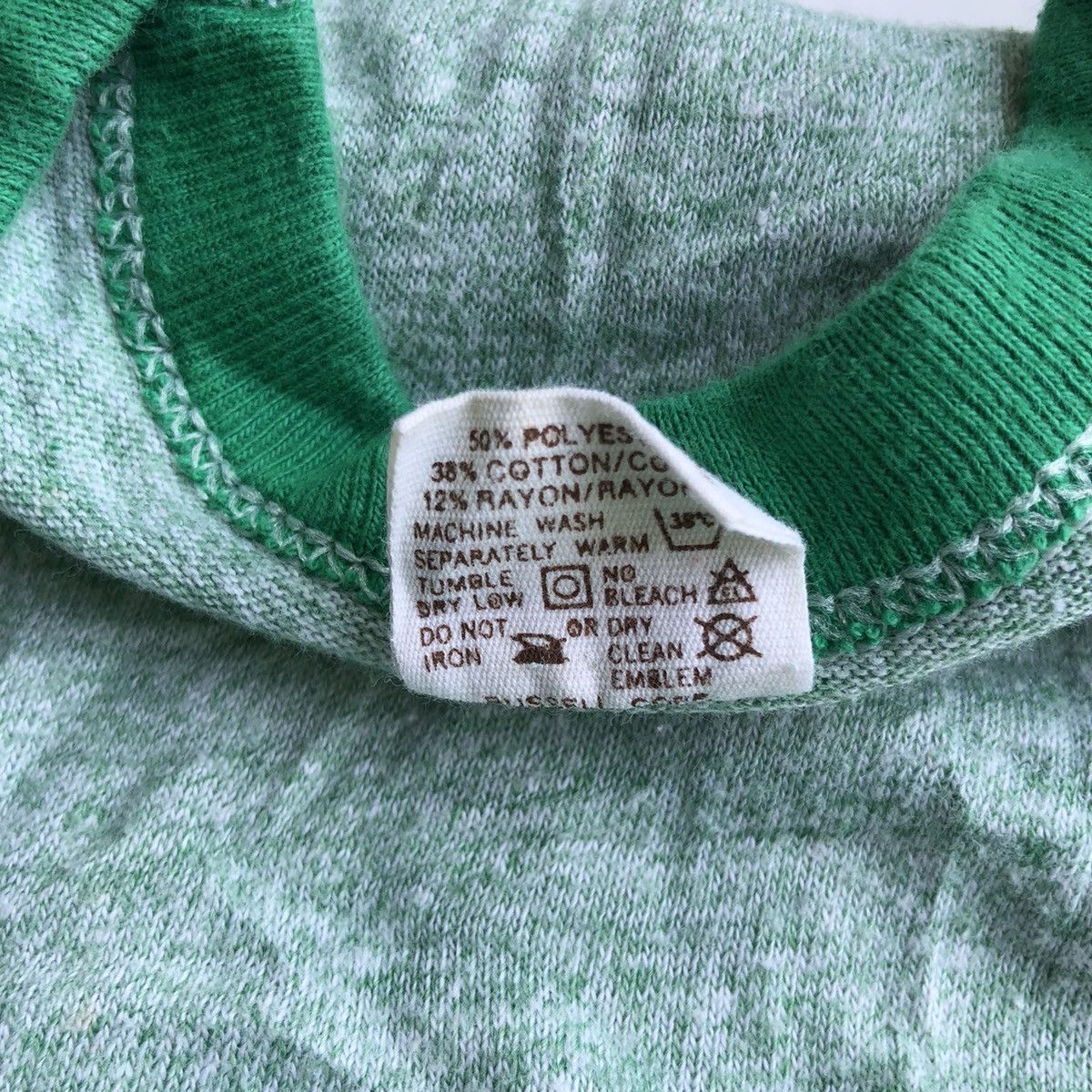 Russell Athletic × Vintage Vintage Ringer Tee 70s Russell Athletics 12 Rayon Size US L / EU 52-54 / 3 - 5 Thumbnail