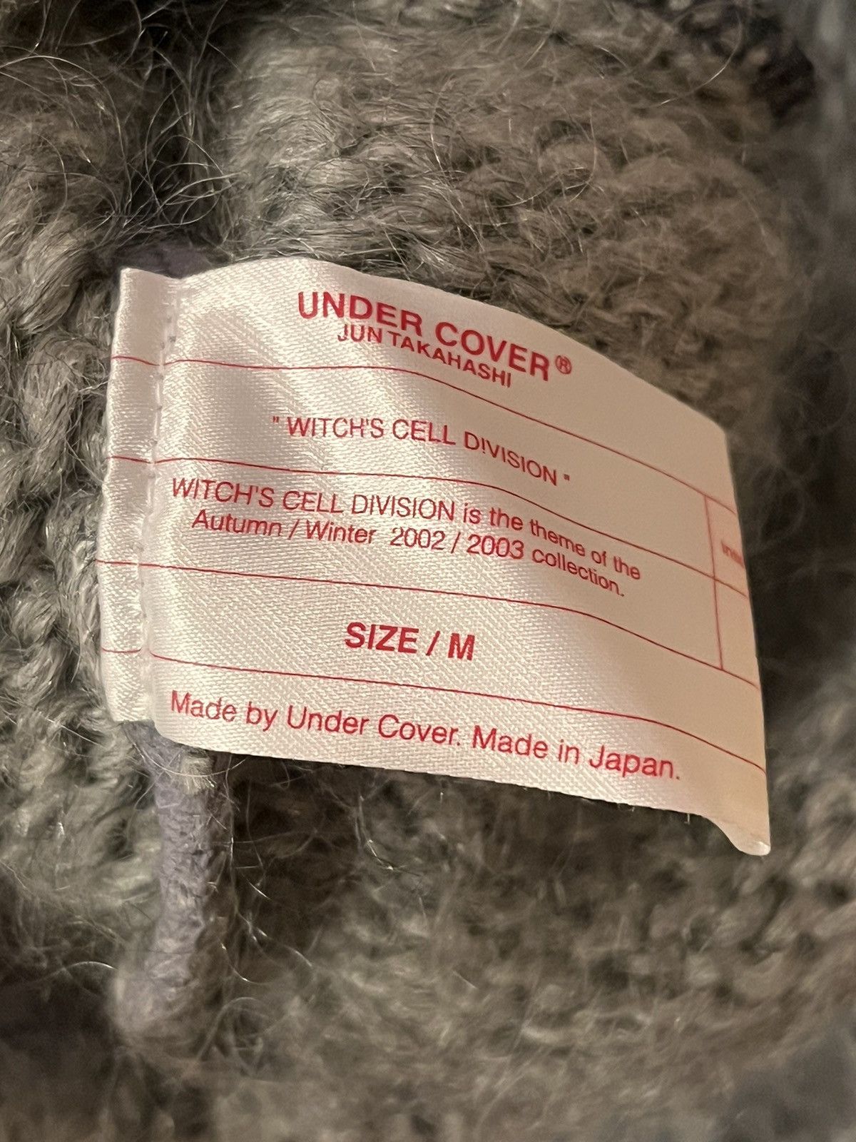 Undercover AW02 Witches Cell Division Mohair Sweater Size US M / EU 48-50 / 2 - 8 Thumbnail