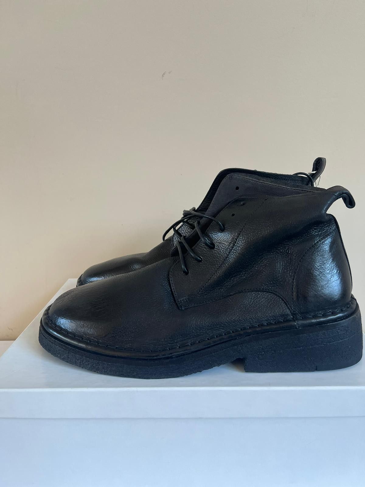 Marsell Leather Ankle Boots in Black Size US 9 / EU 42 - 2 Thumbnail