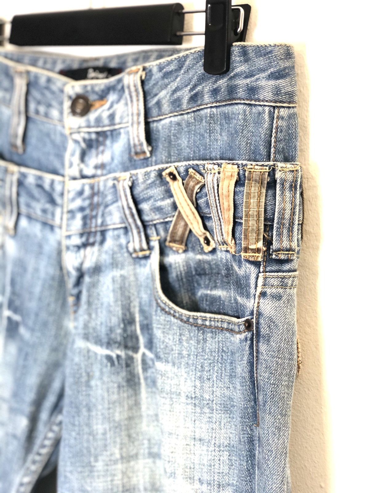 Hysteric Glamour Dominate Handcrafted Double Waist Jeans Distressed Jeans Size US 33 - 4 Thumbnail