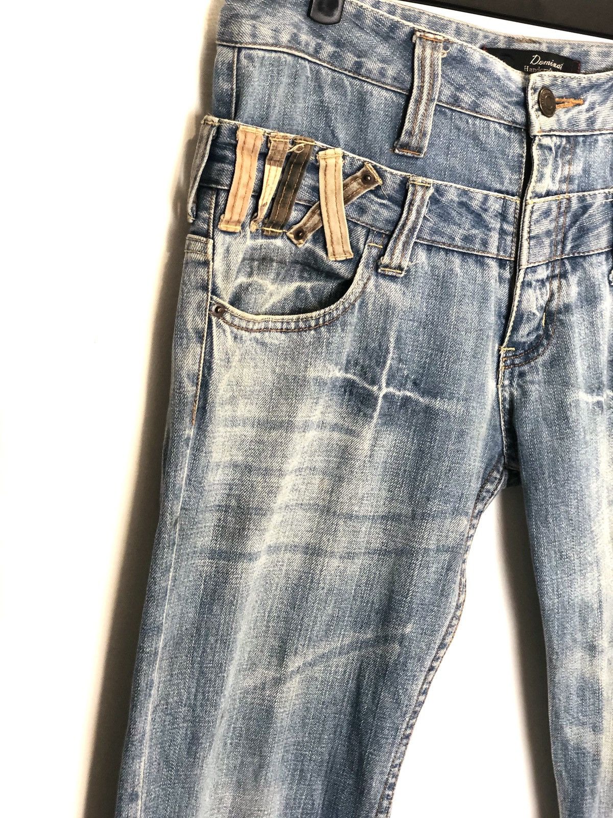Hysteric Glamour Dominate Handcrafted Double Waist Jeans Distressed Jeans Size US 33 - 3 Thumbnail