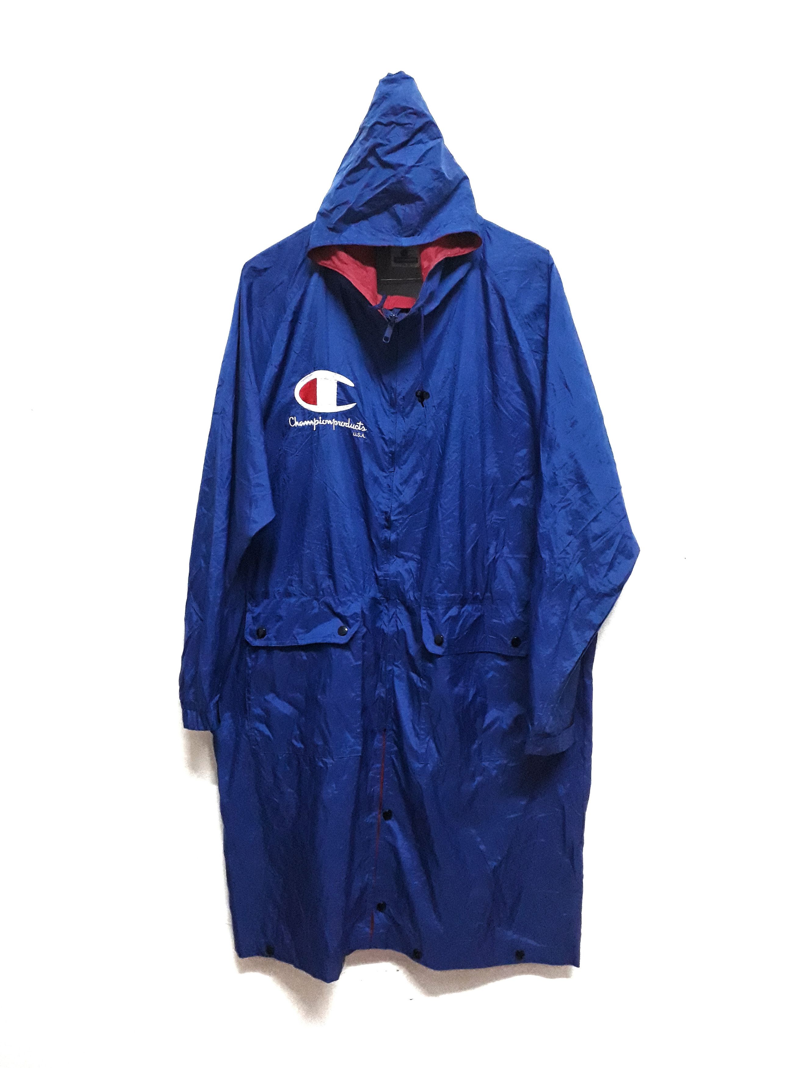 Champion Vintage Champion Products Nylon Long Jacket Hoodie Japan Size US L / EU 52-54 / 3 - 1 Thumbnail