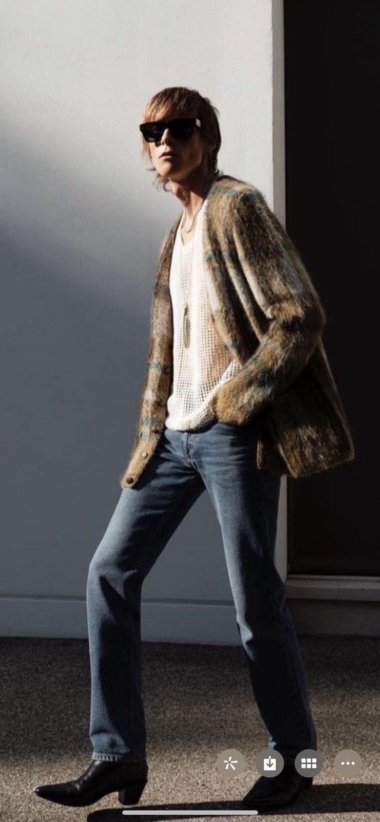 Celine × Hedi Slimane Celine mohair cardigan Size US S / EU 44-46 / 1 - 5 Thumbnail