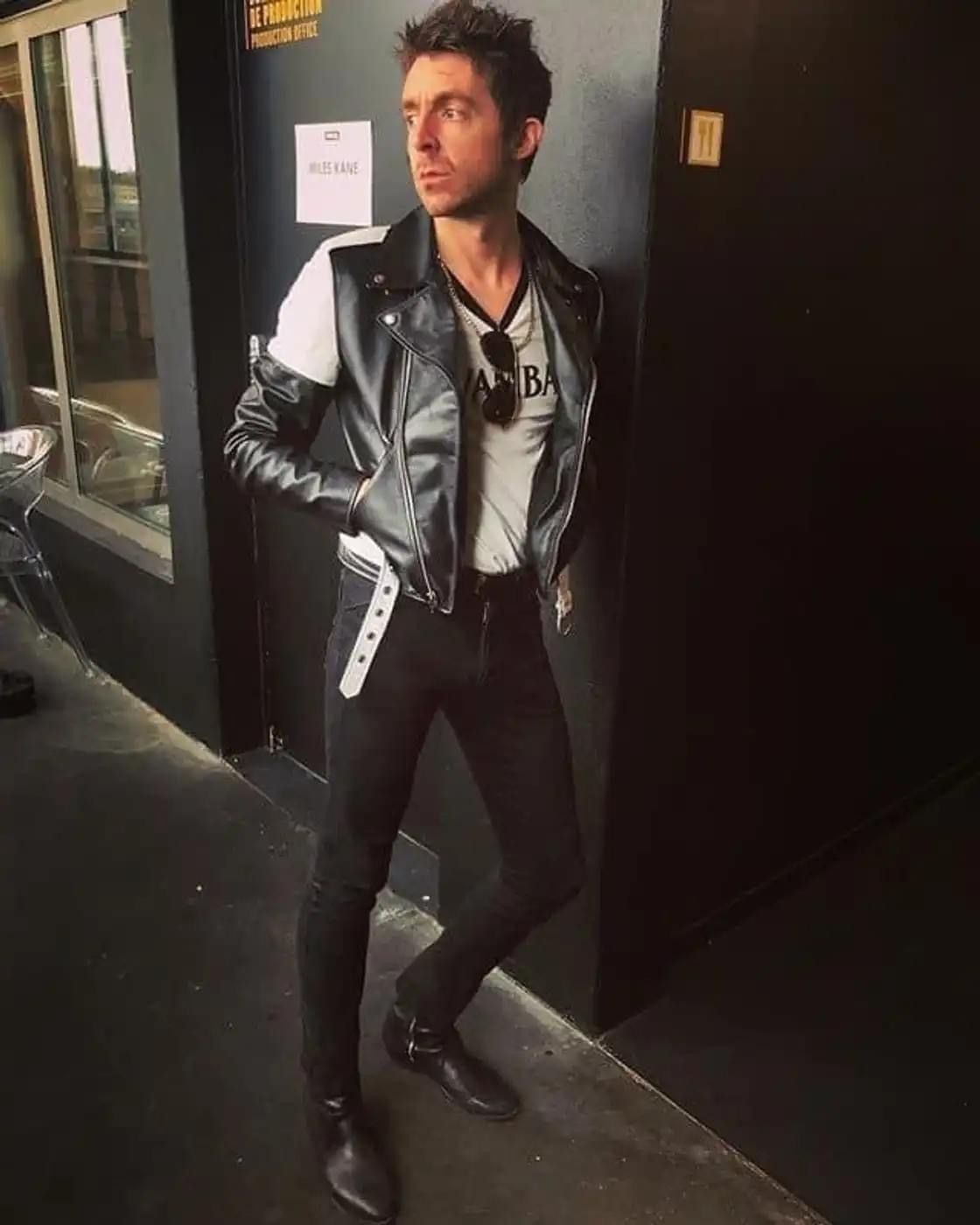 Celine × Hedi Slimane Celine SS19 Black White Padded Sleeve Calf Biker Size US S / EU 44-46 / 1 - 14 Thumbnail