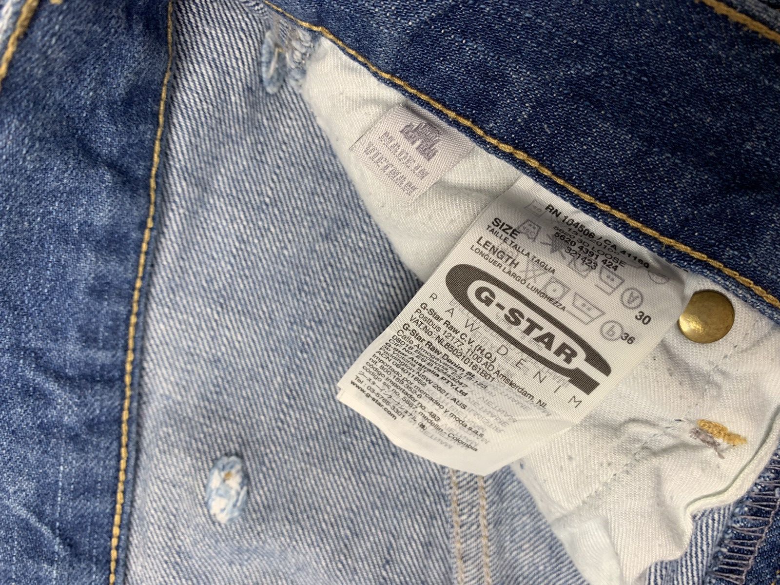 G-Star × Vintage G Star Raw vintage double knee jeans denim pants Size US 30 / EU 46 - 8 Thumbnail