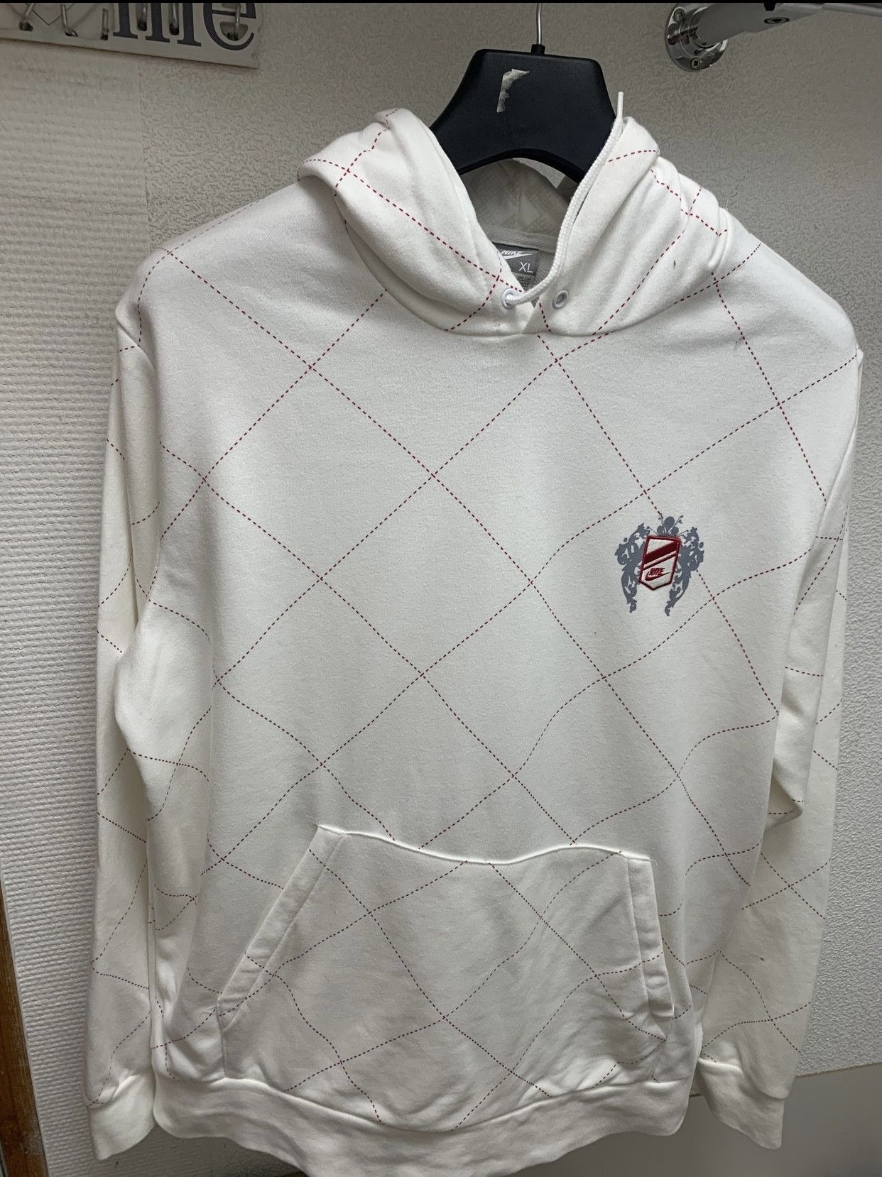 Vintage Nike vintage white hoodie Xl Grey tags Size US XL / EU 56 / 4 - 1 Thumbnail