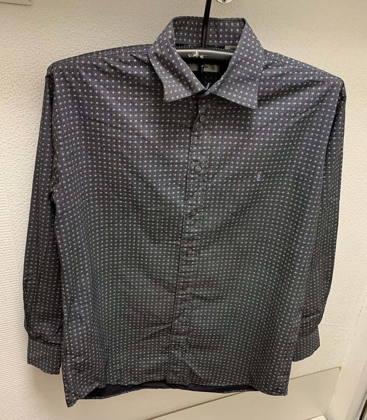 Yves Saint Laurent YSL pour home fullprint shirt M sz