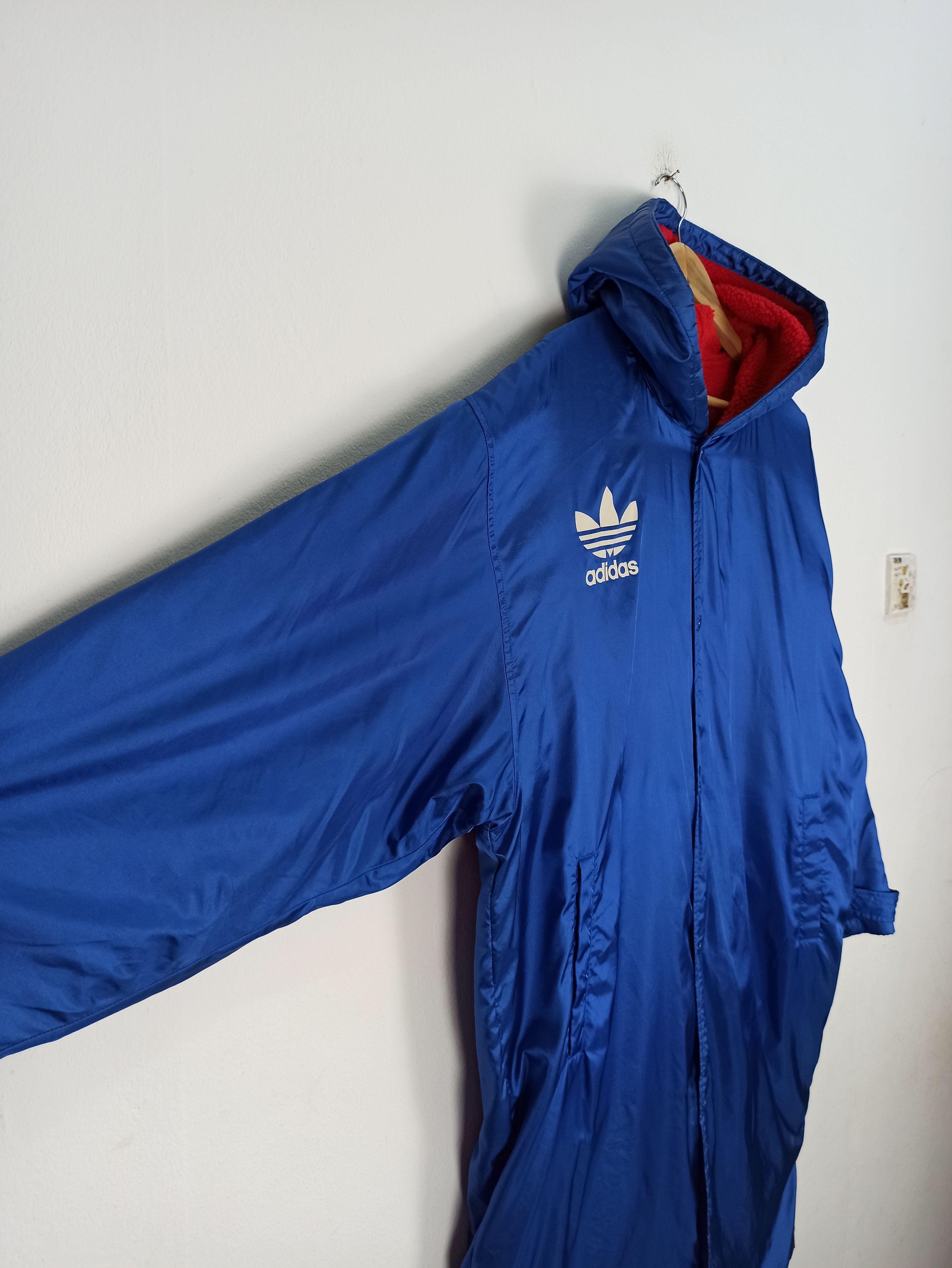Adidas Vintage 90s Adidas Big Logo Long Jacket Hoodie Descente Size US L / EU 52-54 / 3 - 7 Thumbnail