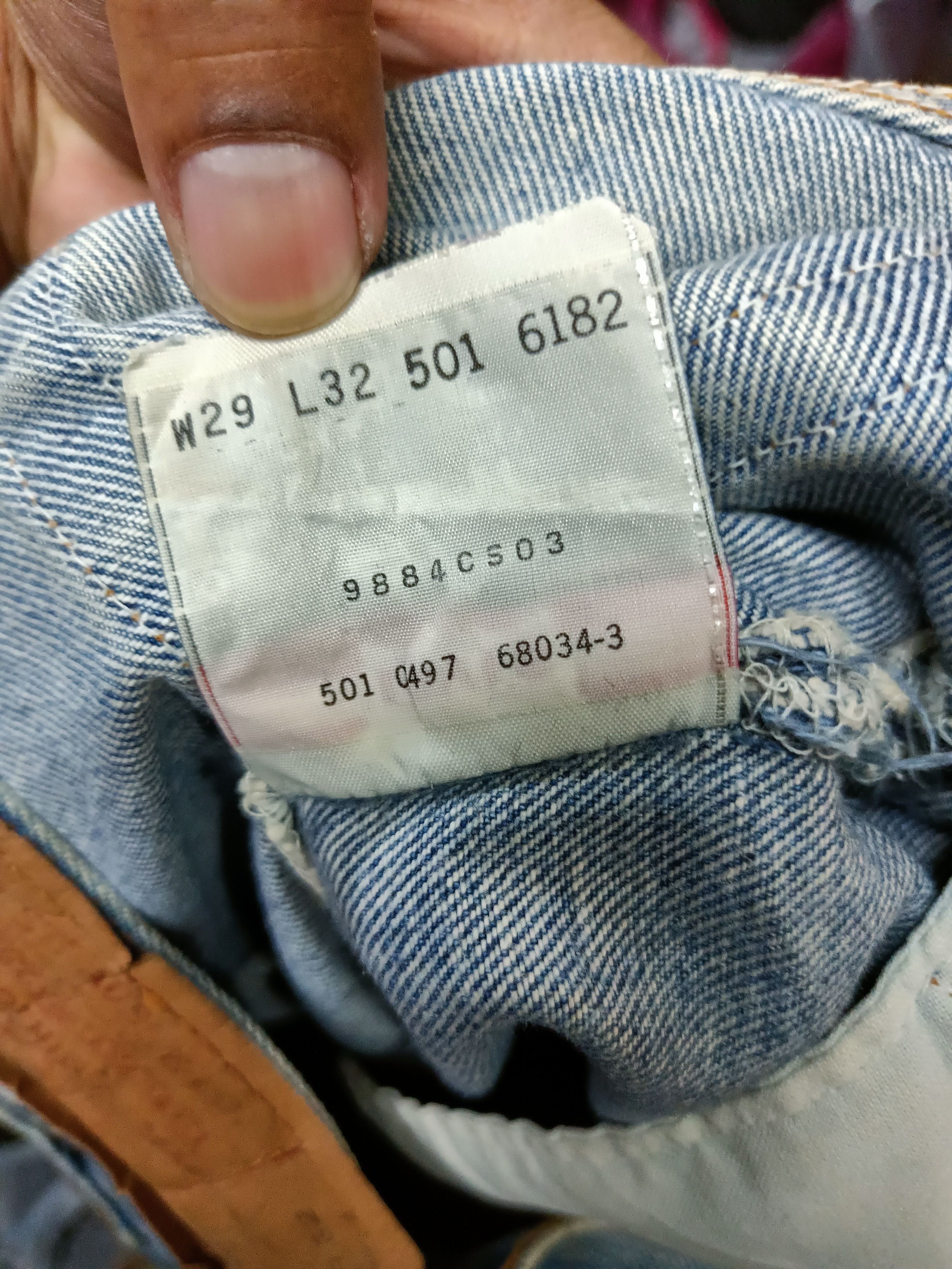 Levi's Vintage levis 501 button 501distressed jeans Size US 30 / EU 46 - 11 Thumbnail