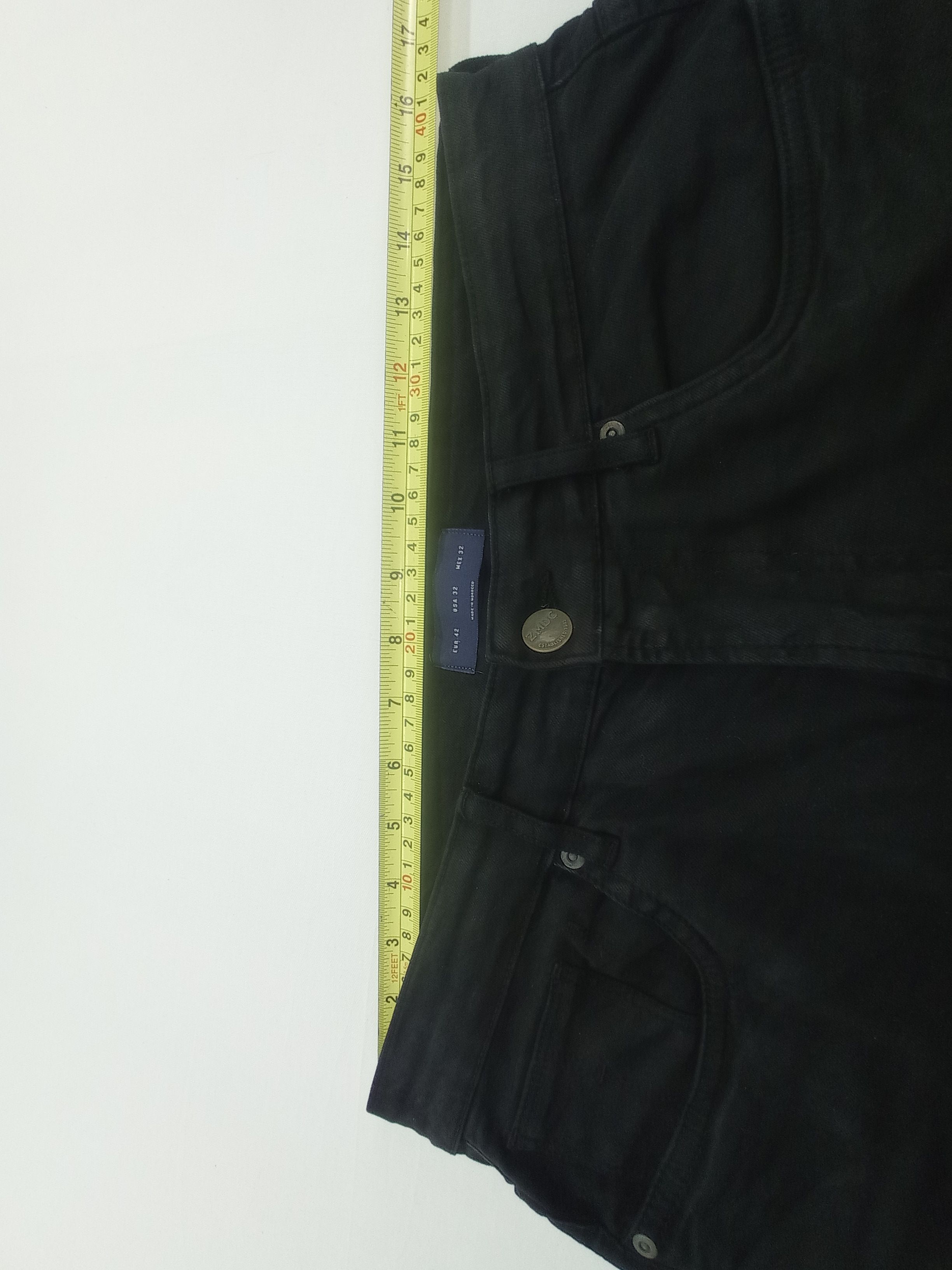 Other ZMDC Super Black Distressed Denim Pants Size US 32 / EU 48 - 21 Thumbnail
