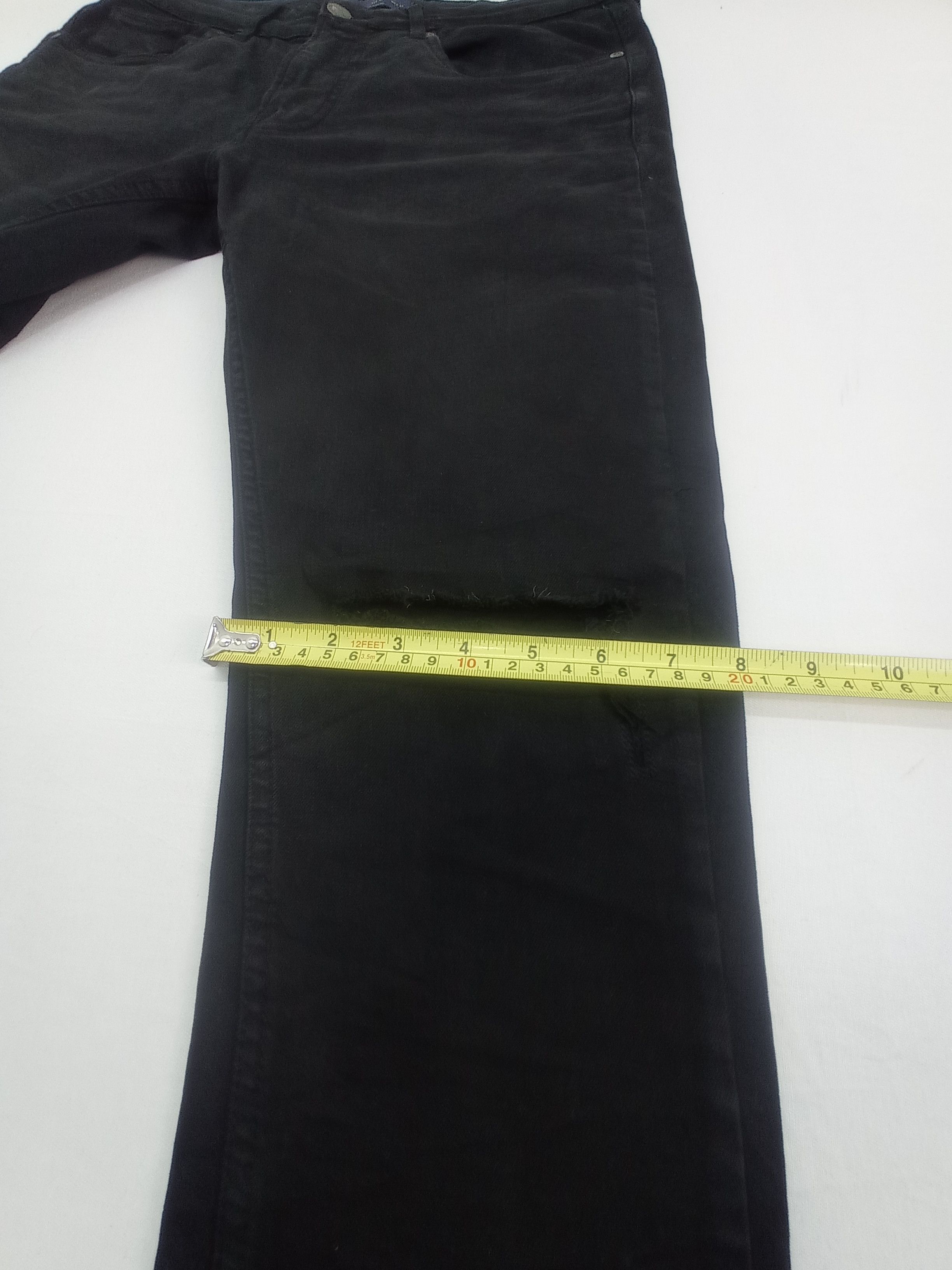 Other ZMDC Super Black Distressed Denim Pants Size US 32 / EU 48 - 16 Thumbnail
