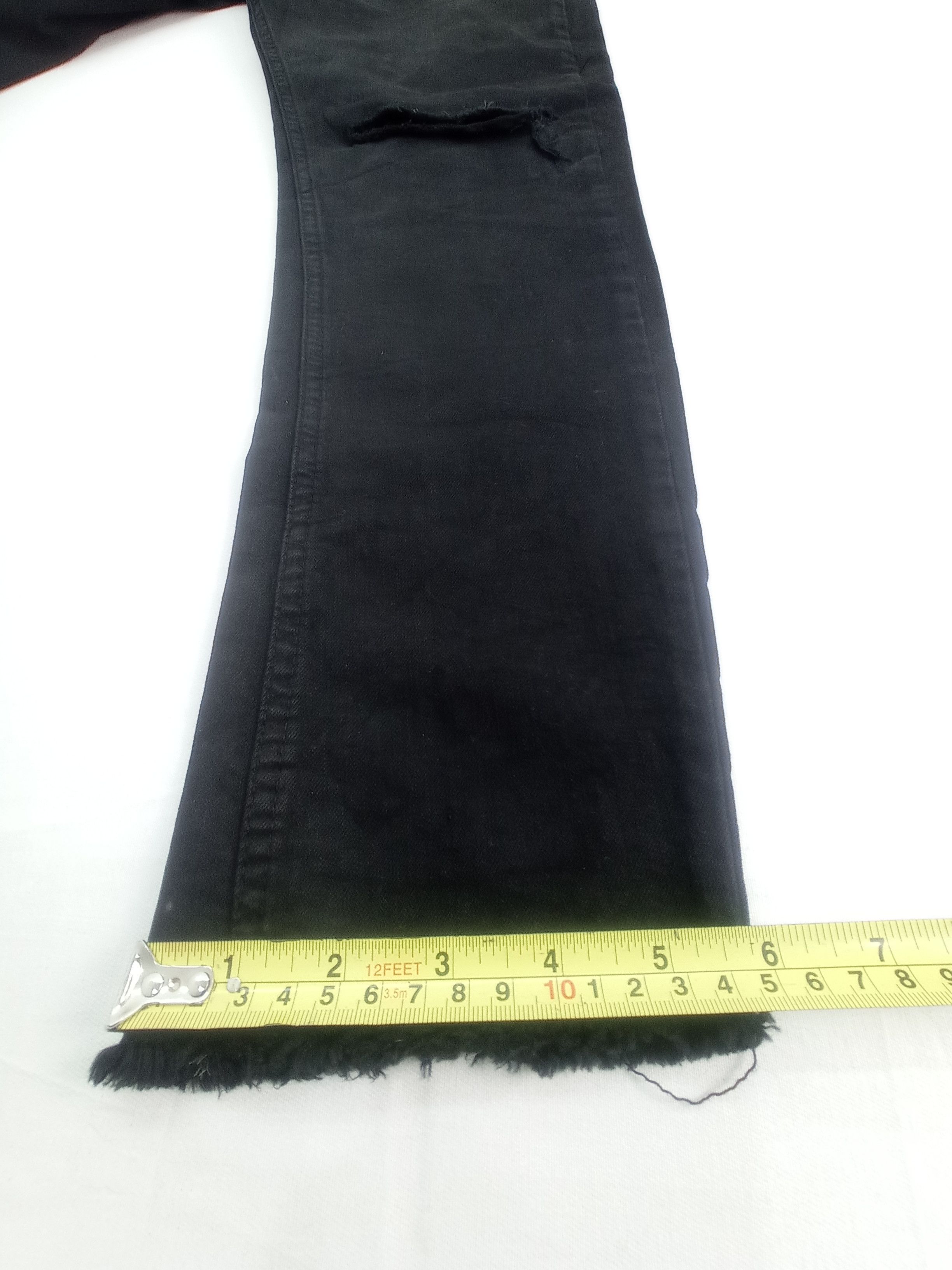 Other ZMDC Super Black Distressed Denim Pants Size US 32 / EU 48 - 17 Thumbnail