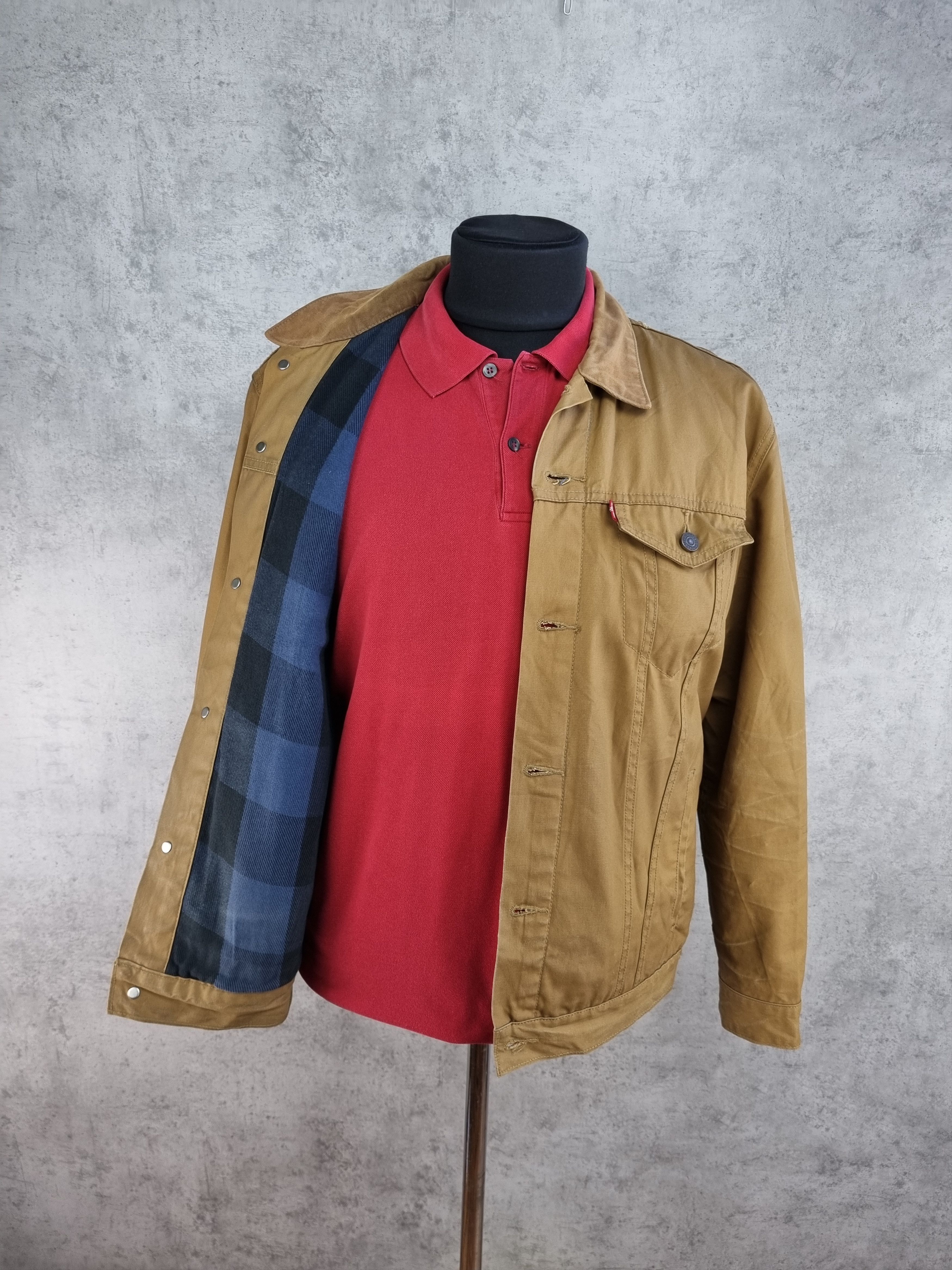 Levi's LEVIS Waxed Trucker Jacket like Carhartt Color Size US L / EU 52-54 / 3 - 2 Thumbnail