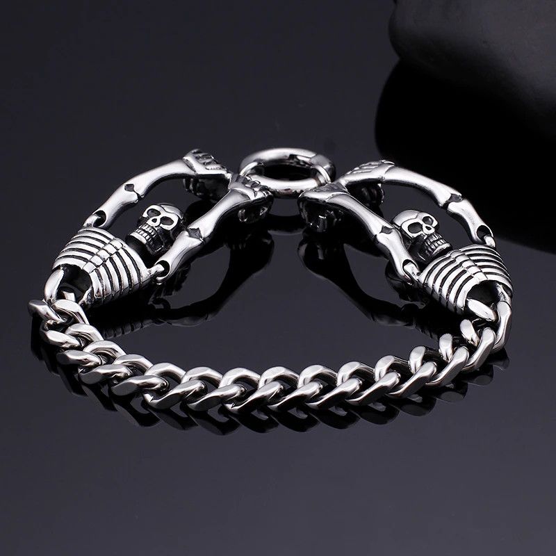 Jewelry Retro Skeleton Bracelet Size ONE SIZE - 1 Thumbnail