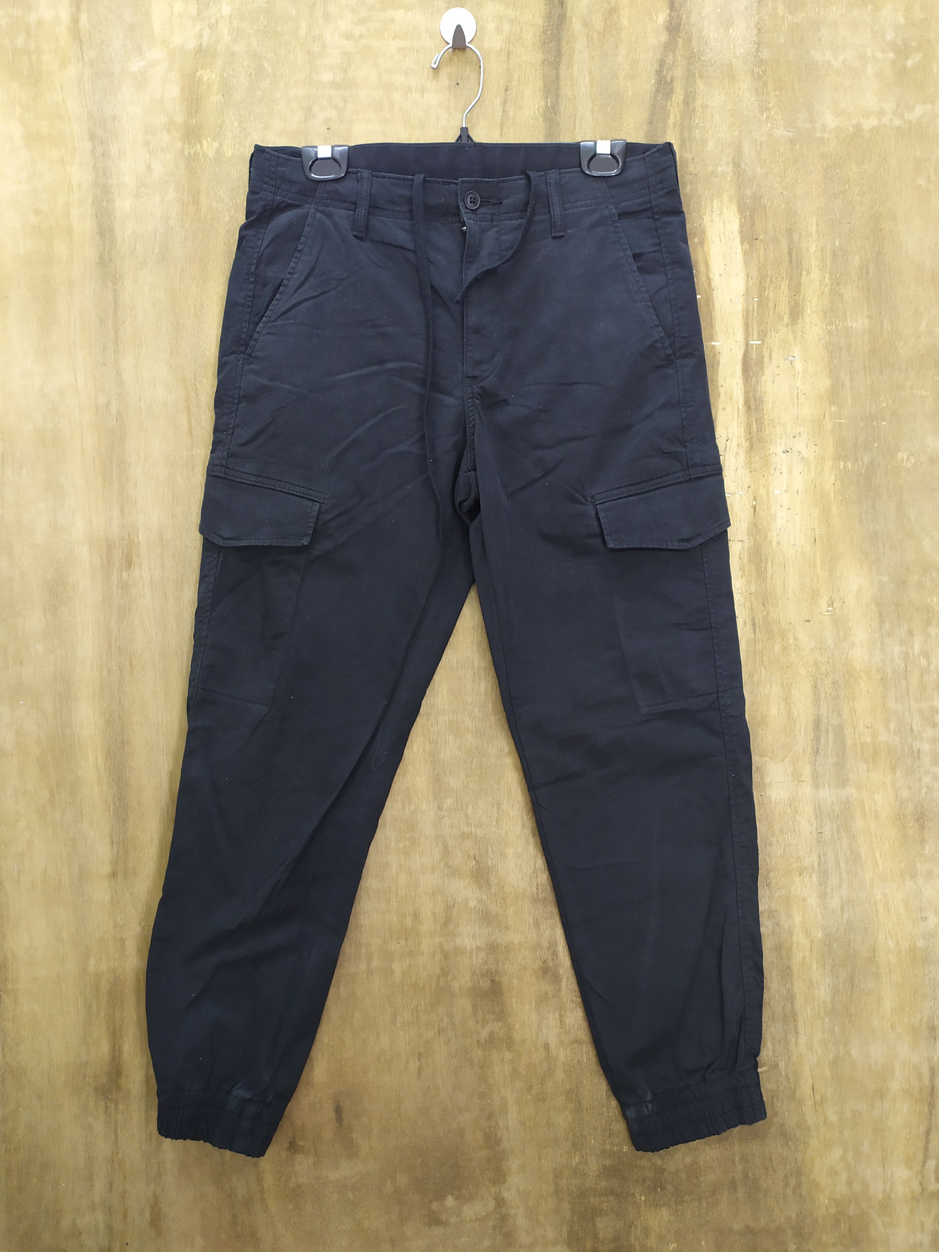 image of Black Cargo Pants, Men's (Size 30)