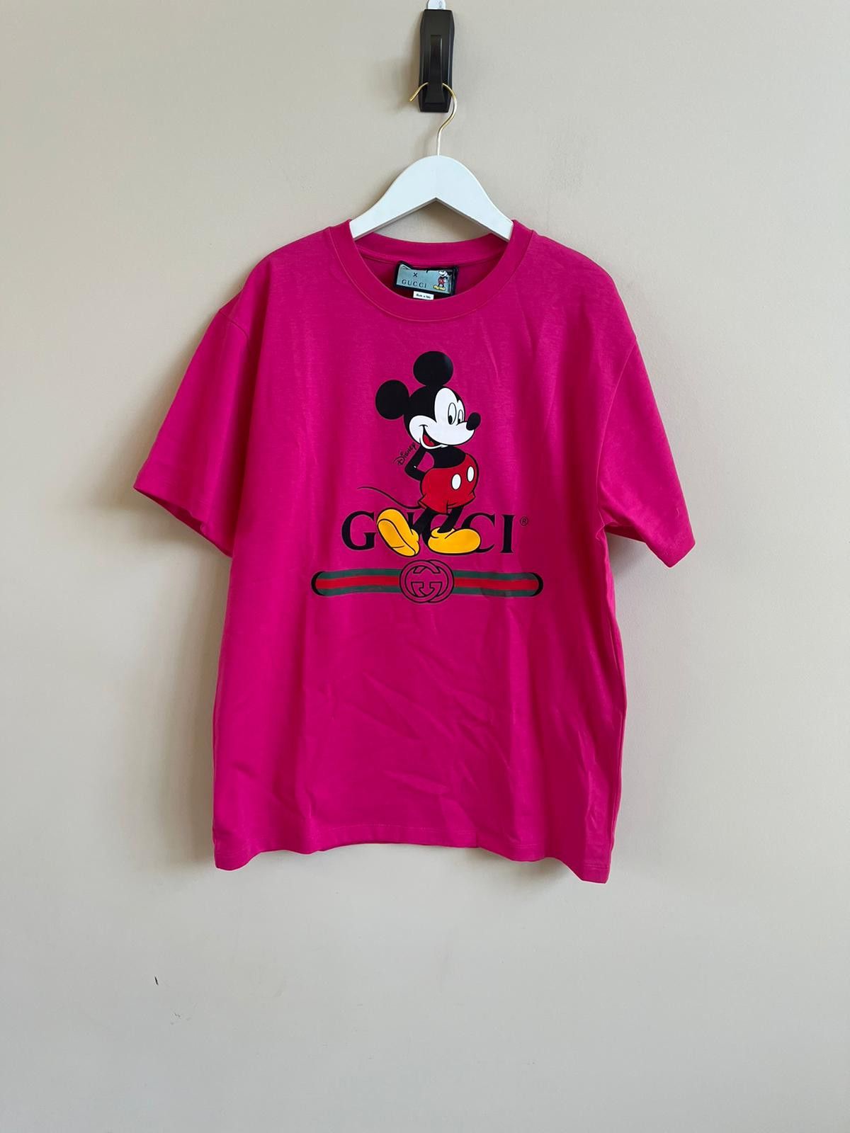 Gucci Mickey Mouse Tee, SS in Pink | Grailed