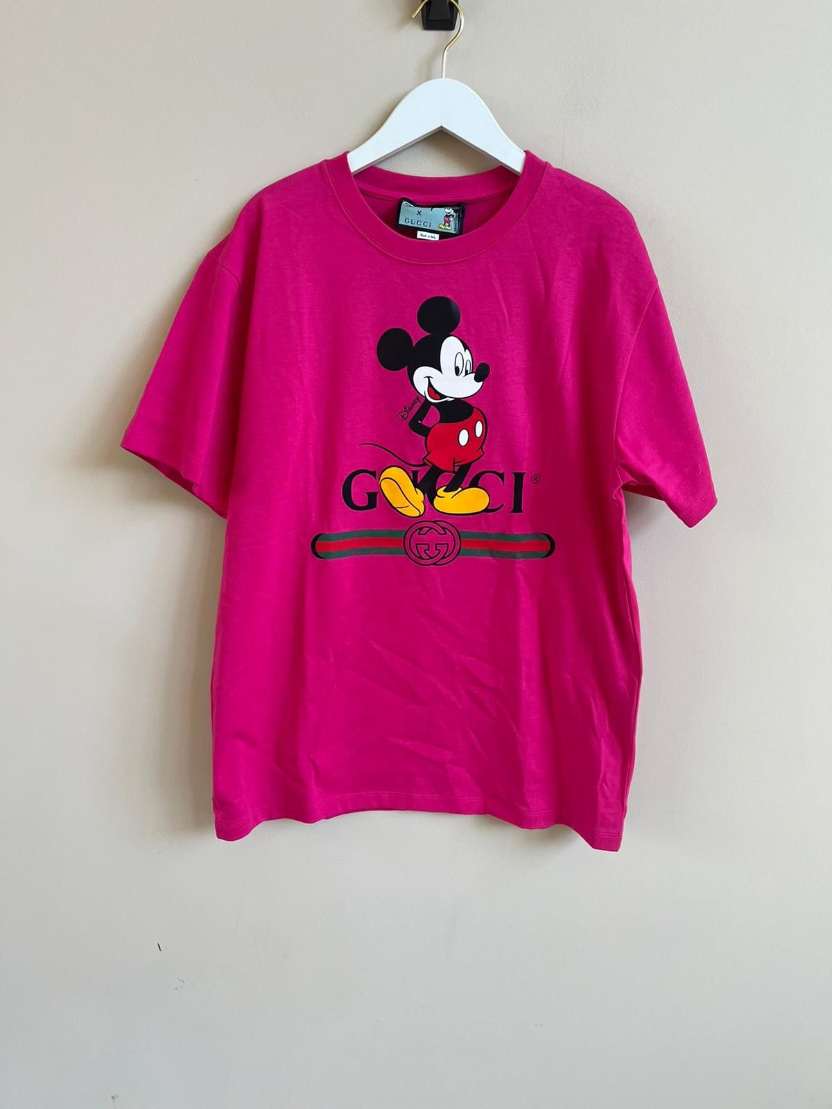 Disney × Gucci o1rshd1 Mickey Mouse Tee, SS in Pink Size US L / EU 52-54 / 3 - 3 Thumbnail