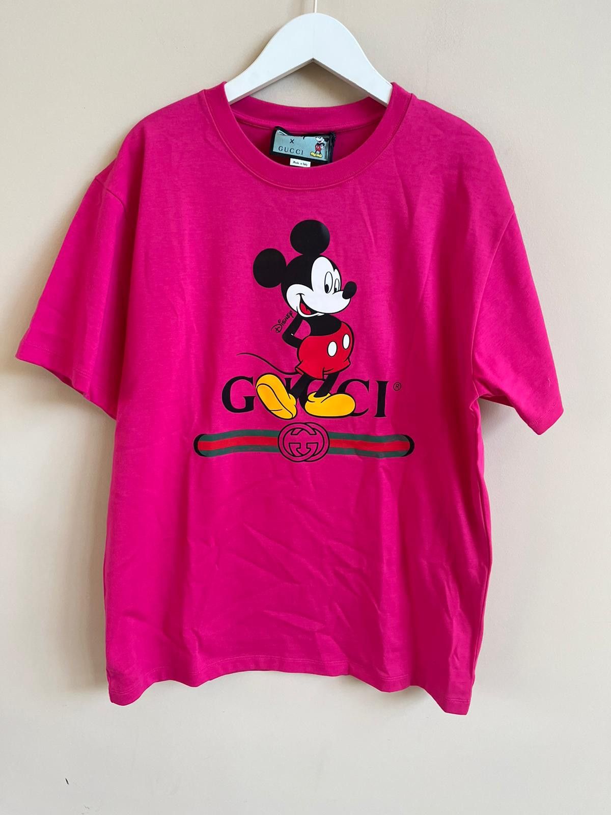 Disney × Gucci o1rshd1 Mickey Mouse Tee, SS in Pink Size US L / EU 52-54 / 3 - 5 Thumbnail