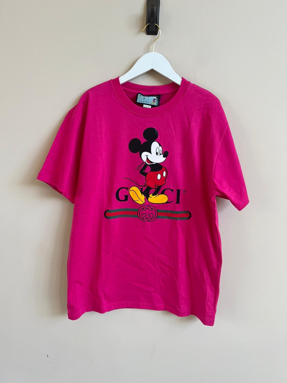 Disney × Gucci o1rshd1 Mickey Mouse Tee, SS in Pink Size US L / EU 52-54 / 3 - 1 Thumbnail