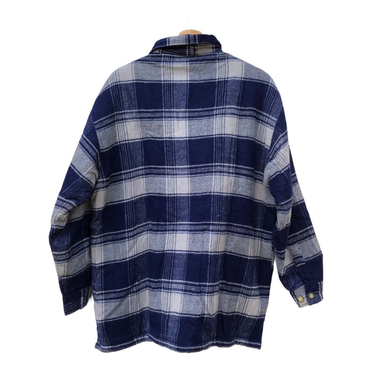 Flannel × Smartwool Flannel Wool Hills Crop Sherpa Sleeve Checkered Blue Size US L / EU 52-54 / 3 - 2 Thumbnail