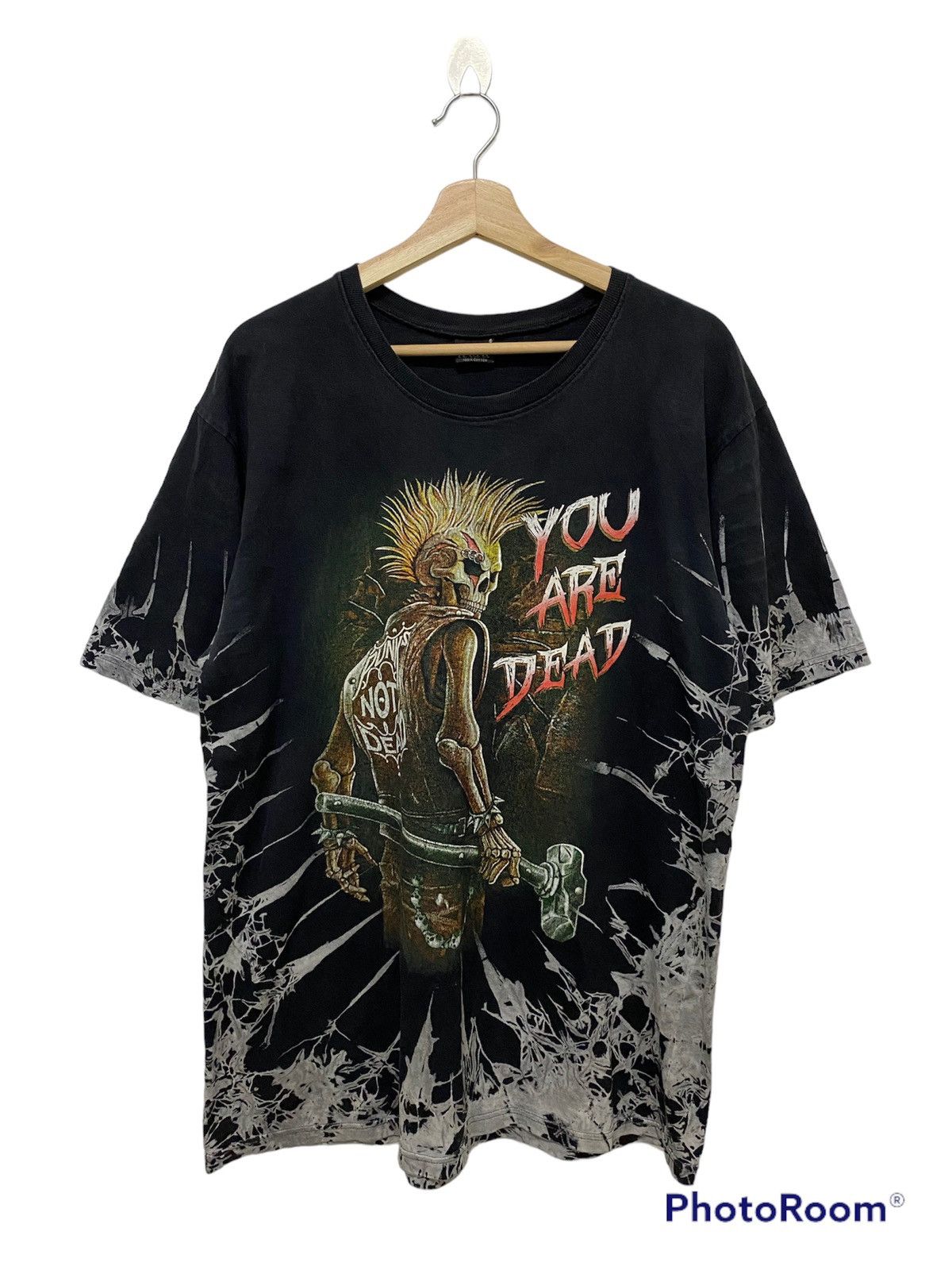 TRASHED‼️Custom Punk Not Dead Tye Dye